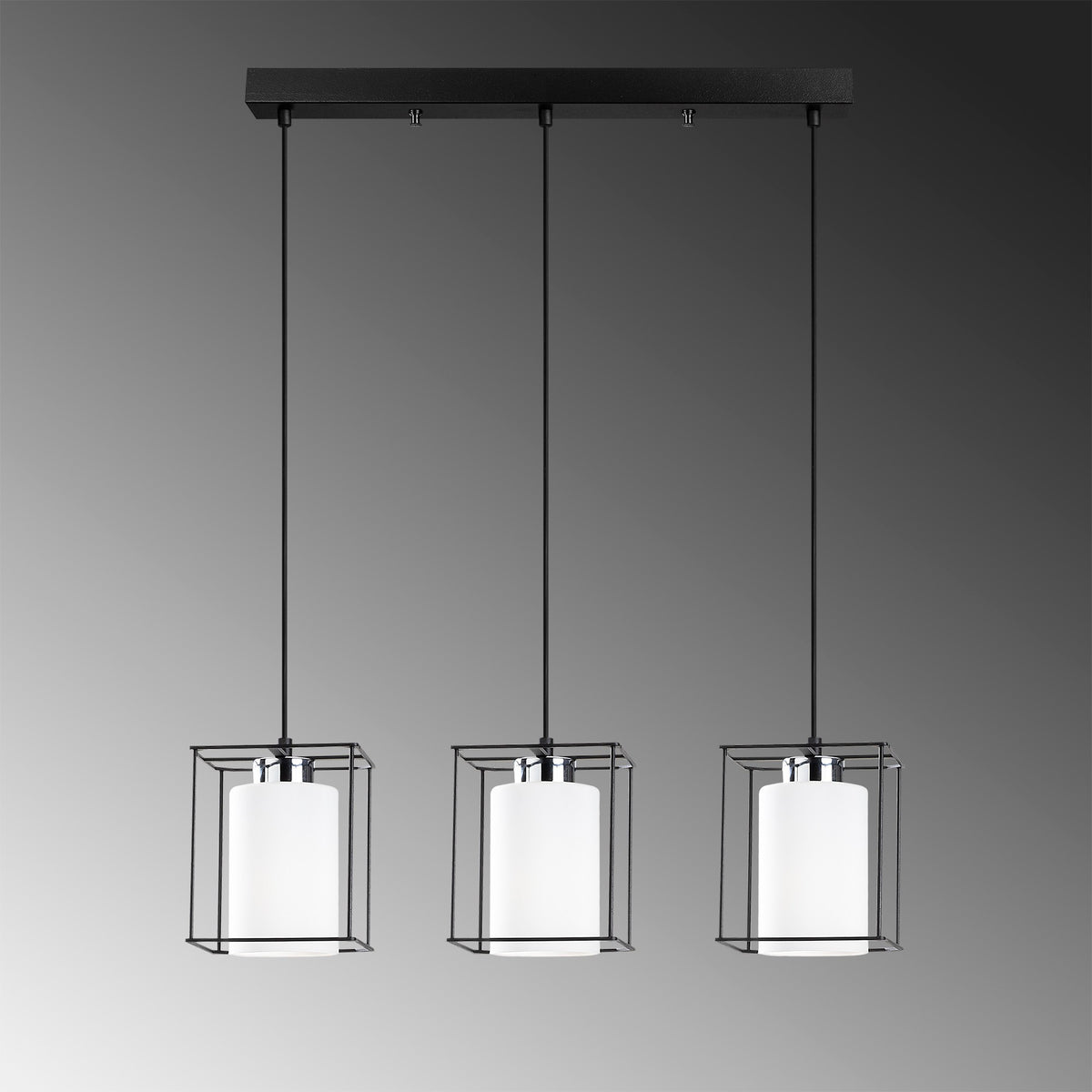 Swank Pendellampe - Schwarz in Schwarz präsentiert im Onlineshop von KAQTU Design AG. Pendelleuchte ist von Opviq