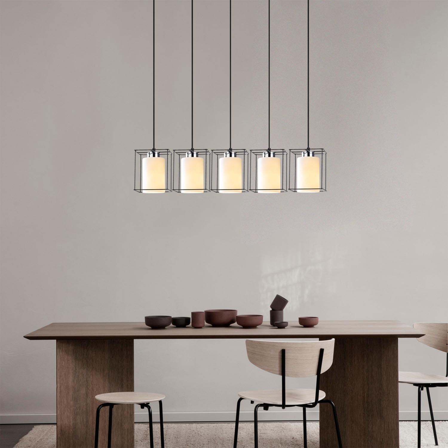 Swank - 702-5S1 in Schwarz präsentiert im Onlineshop von KAQTU Design AG. Pendelleuchte ist von Opviq
