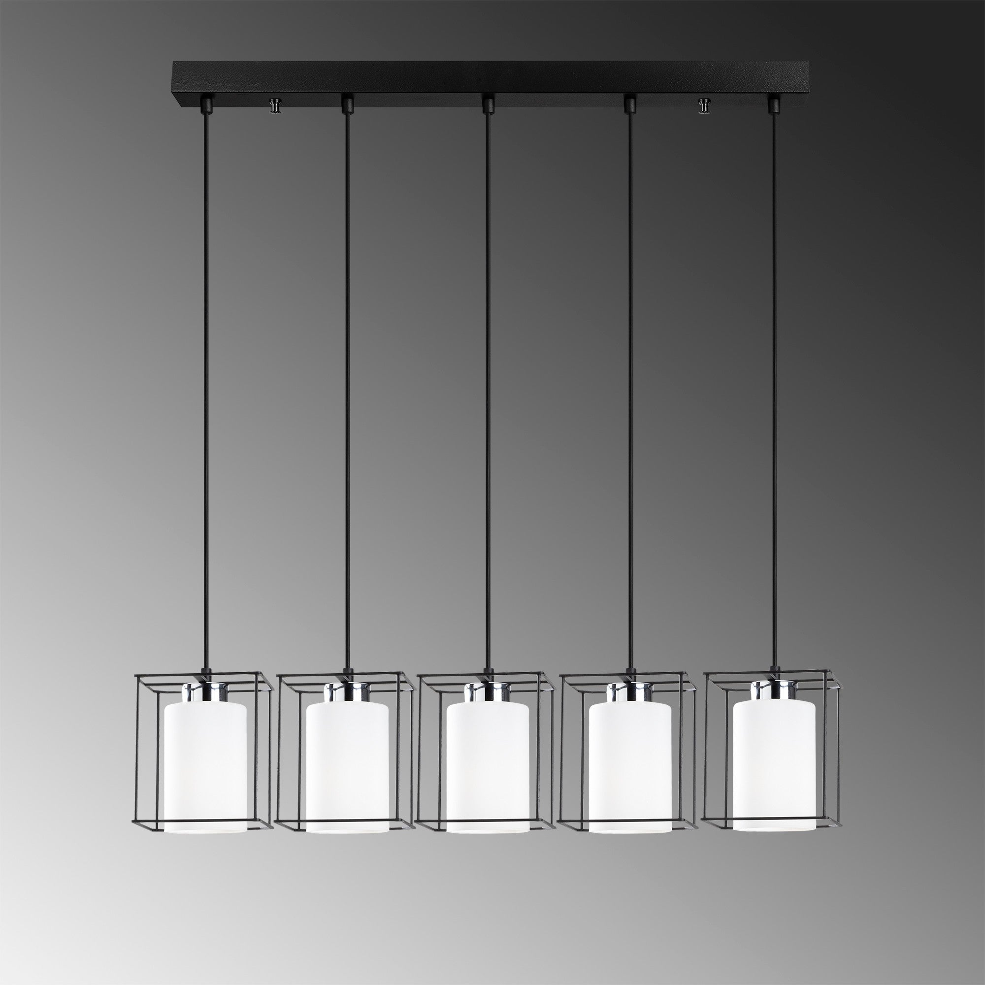 Swank - 702-5S1 in Schwarz präsentiert im Onlineshop von KAQTU Design AG. Pendelleuchte ist von Opviq