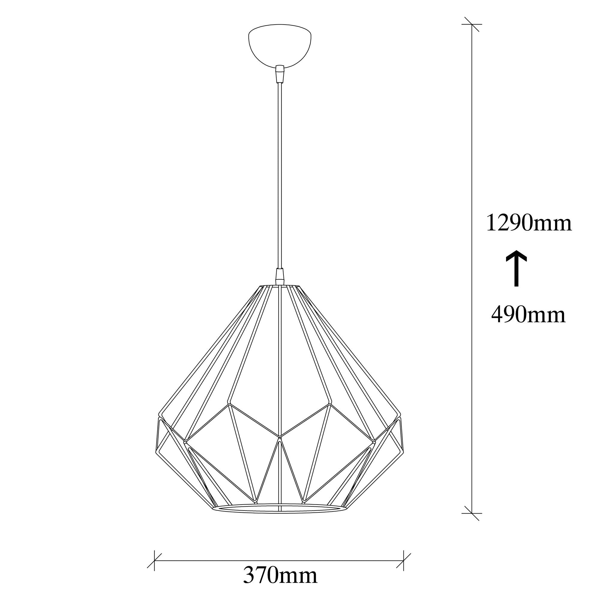 Diamond - 703-S in Schwarz präsentiert im Onlineshop von KAQTU Design AG. Pendelleuchte ist von Opviq