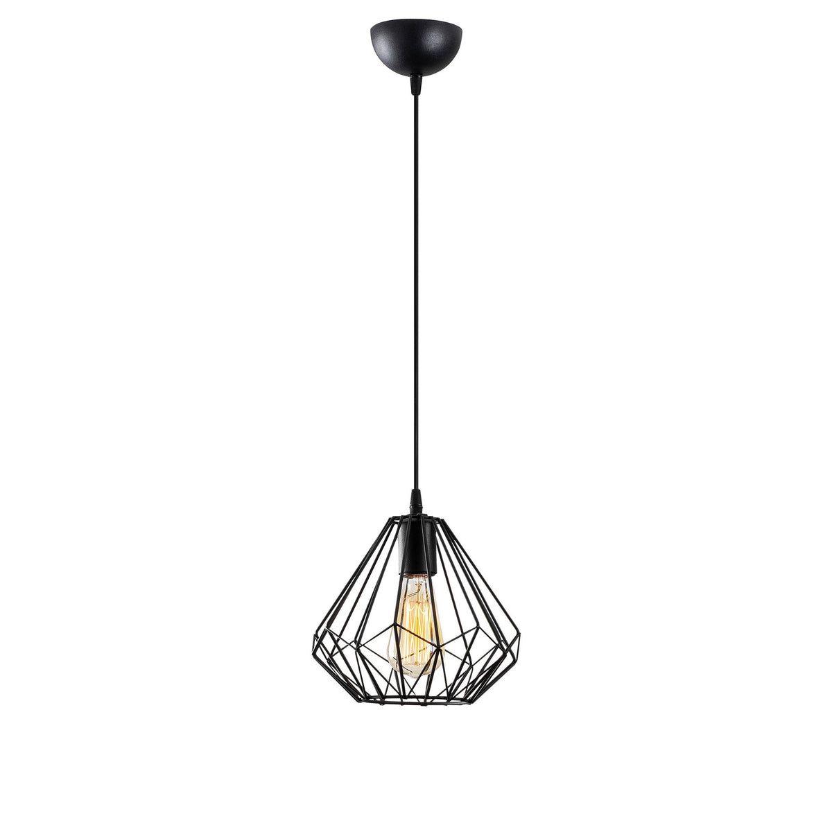 Diamond Pendellampe - Schwarz in Schwarz präsentiert im Onlineshop von KAQTU Design AG. Pendelleuchte ist von Opviq
