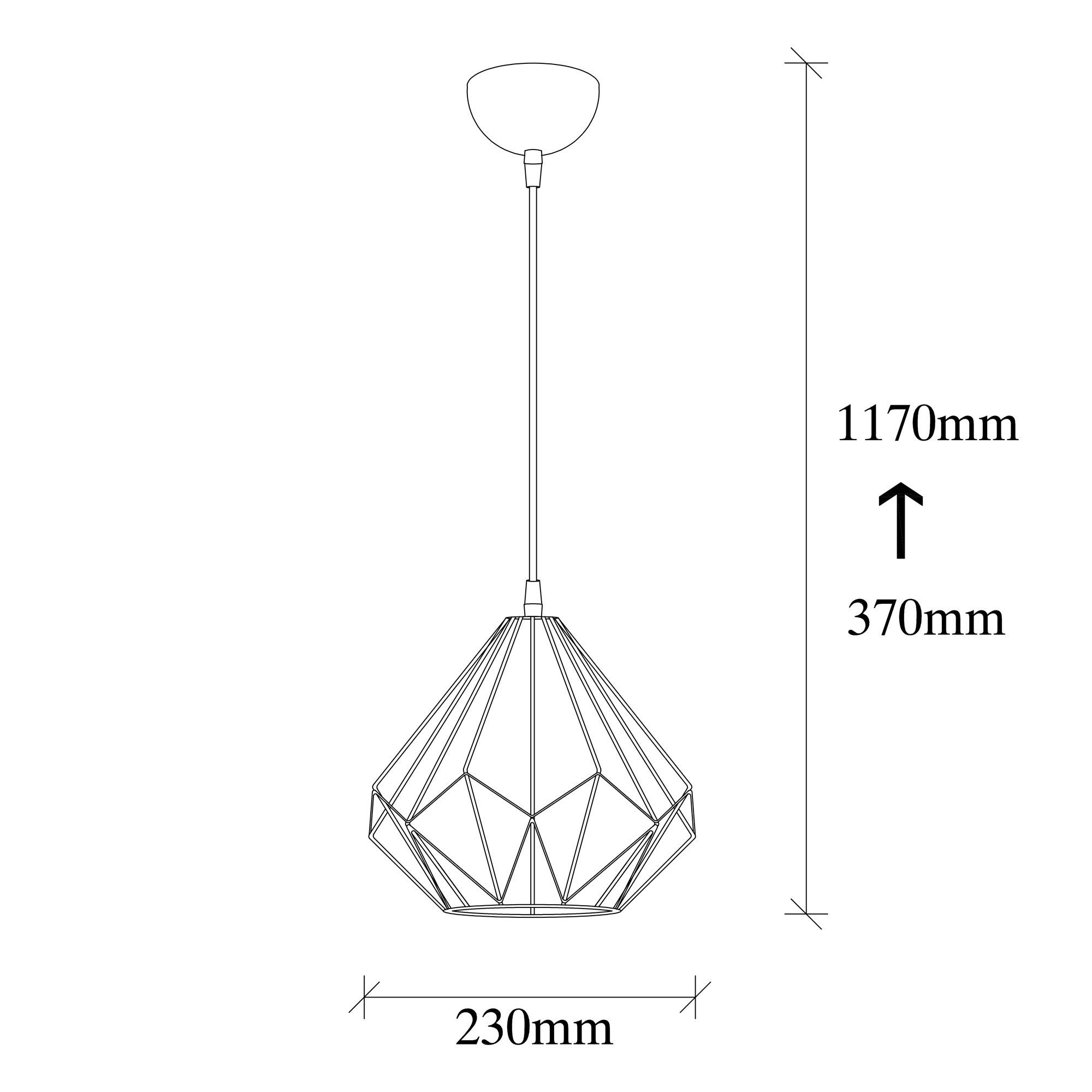 Diamond - 704-S in Schwarz präsentiert im Onlineshop von KAQTU Design AG. Pendelleuchte ist von Opviq