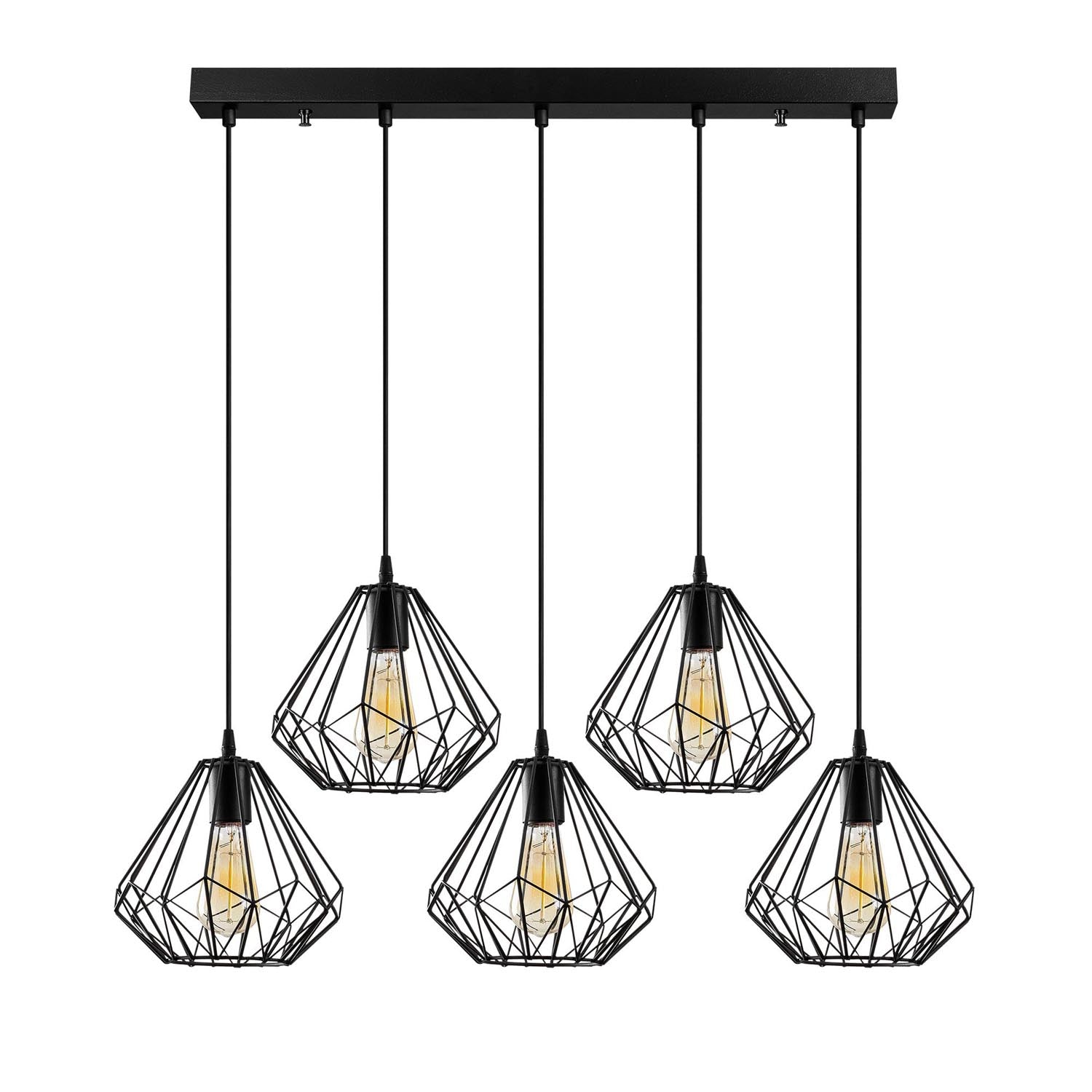 Diamond - 704-5S1 in Schwarz präsentiert im Onlineshop von KAQTU Design AG. Pendelleuchte ist von Opviq