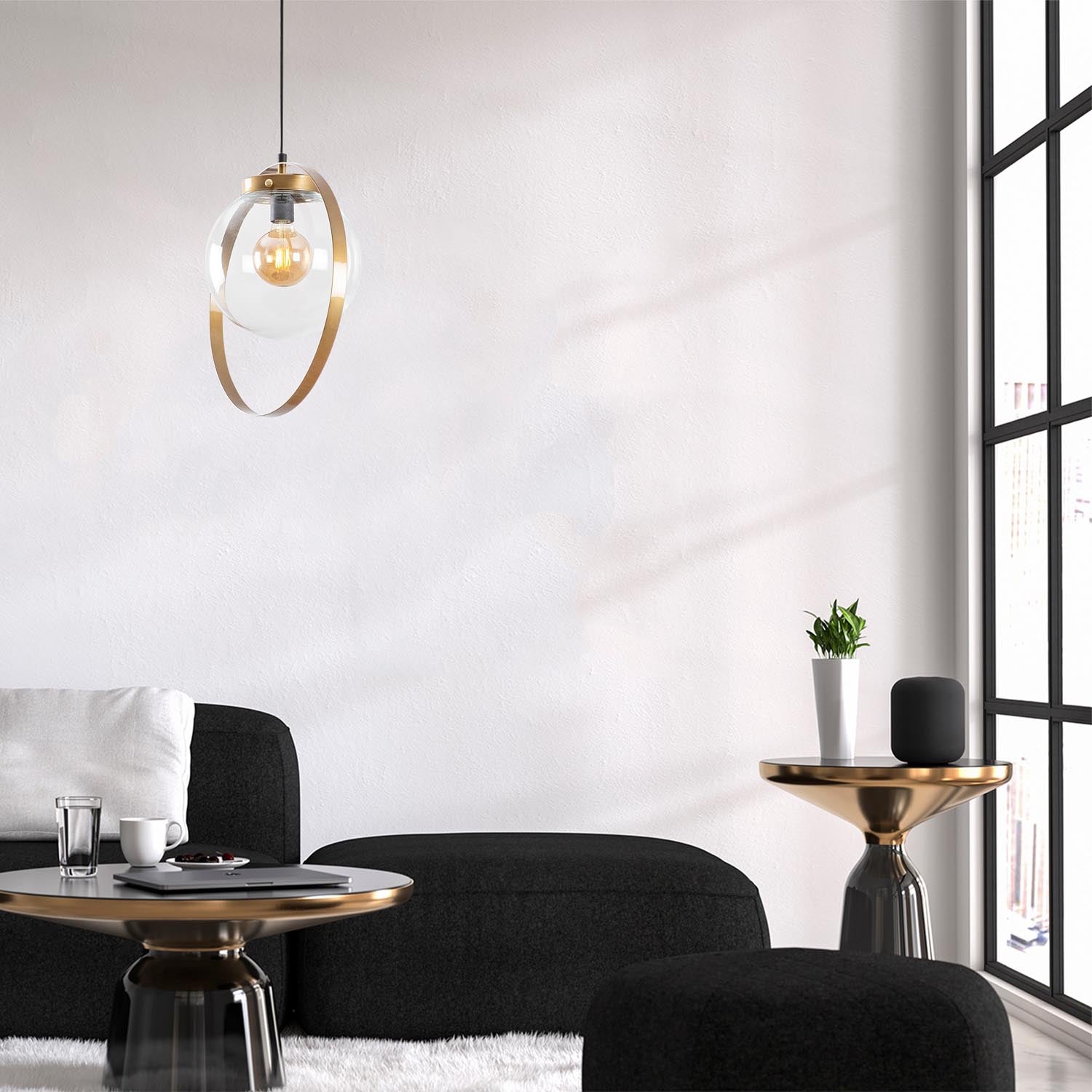 Tan - NT - 101 in Gold präsentiert im Onlineshop von KAQTU Design AG. Pendelleuchte ist von Opviq