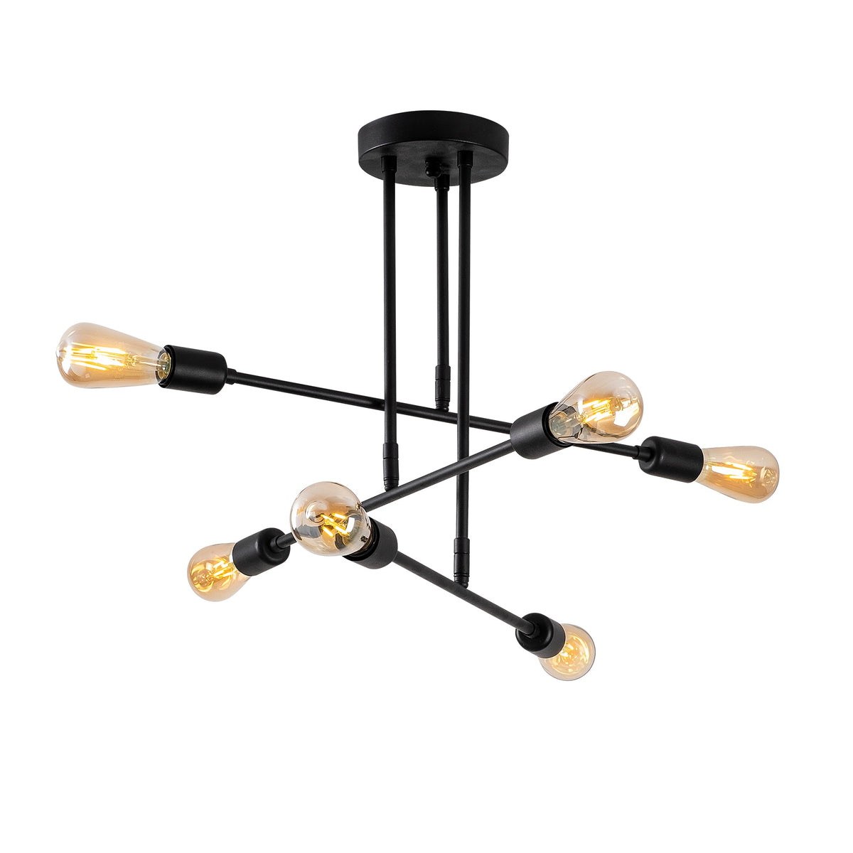 Flower Pendellampe - Schwarz in Schwarz präsentiert im Onlineshop von KAQTU Design AG. Pendelleuchte ist von Opviq