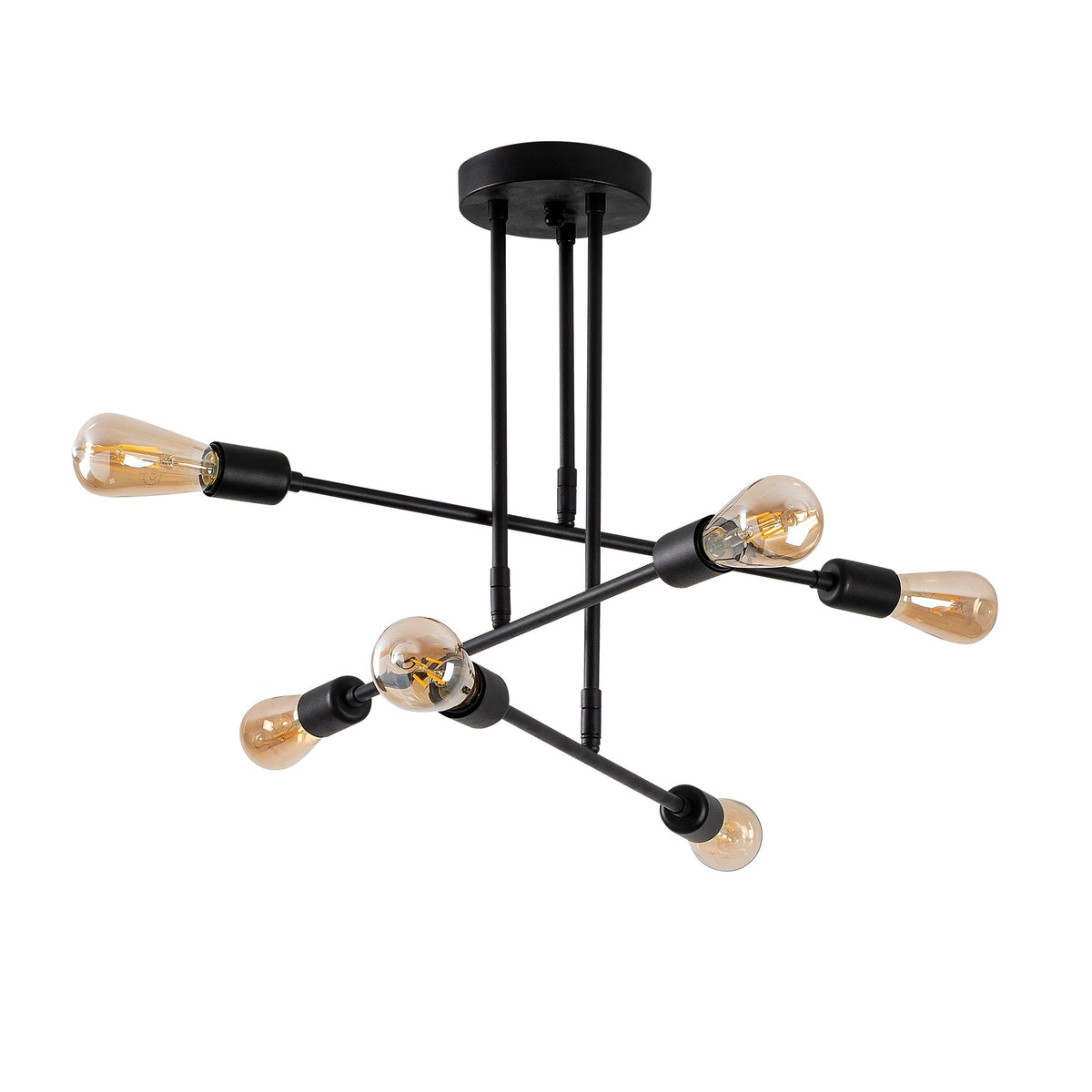 Flower Pendellampe - Schwarz in Schwarz präsentiert im Onlineshop von KAQTU Design AG. Pendelleuchte ist von Opviq
