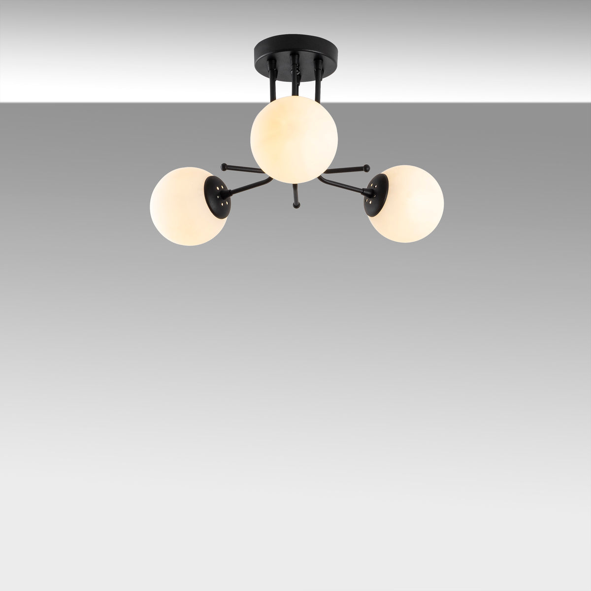 Daisy Deckenleuchte - Schwarz in Schwarz präsentiert im Onlineshop von KAQTU Design AG. Deckenleuchte ist von Opviq