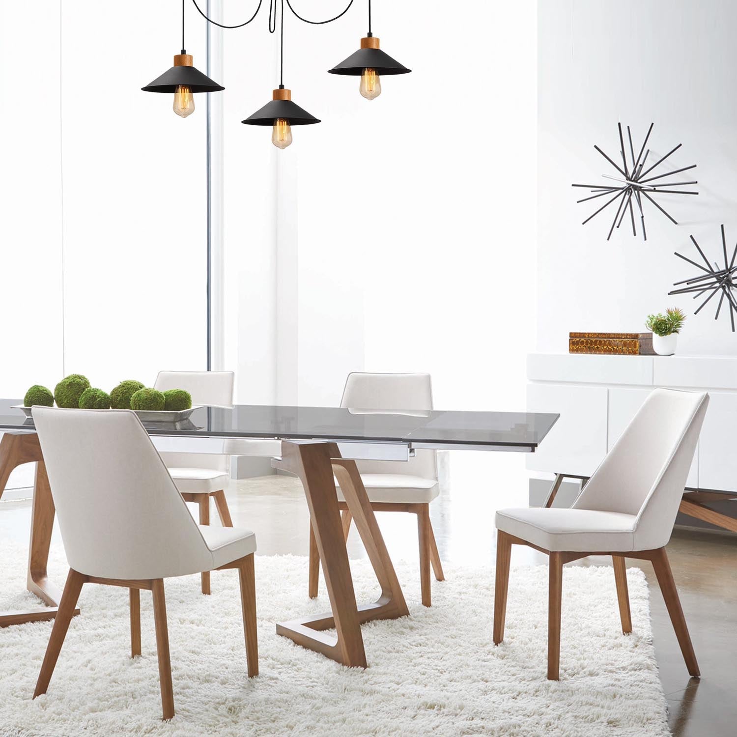 Manavgat - N-546 in Schwarz präsentiert im Onlineshop von KAQTU Design AG. Pendelleuchte ist von Opviq