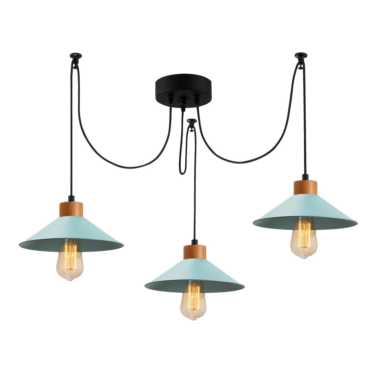 Manavgat Pendellampe - Türkis in Türkis präsentiert im Onlineshop von KAQTU Design AG. Pendelleuchte ist von Opviq