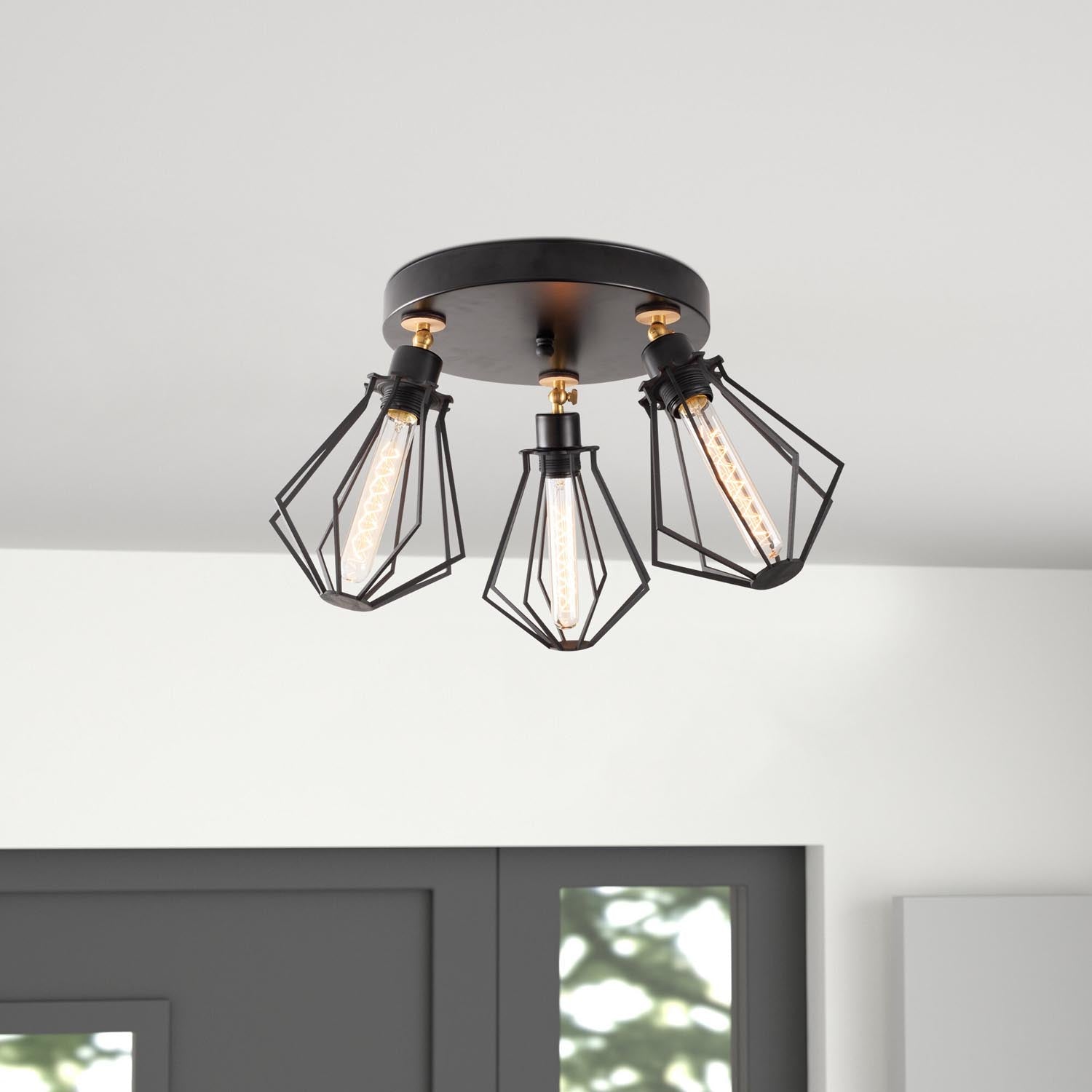 Oylat - N-1041 in Schwarz Gold präsentiert im Onlineshop von KAQTU Design AG. Deckenleuchte ist von Opviq