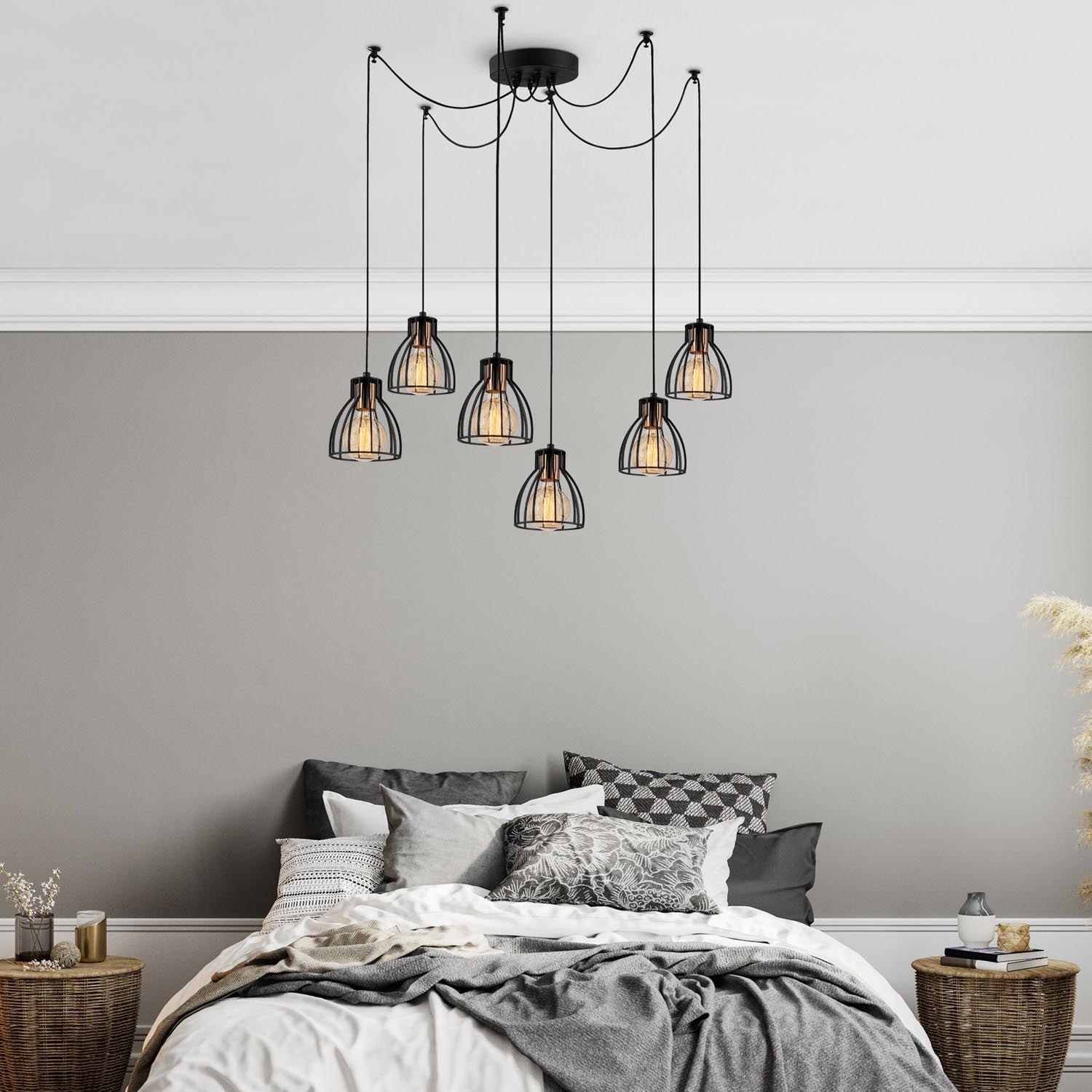 Kemah - N-1233 in Schwarz präsentiert im Onlineshop von KAQTU Design AG. Pendelleuchte ist von Opviq