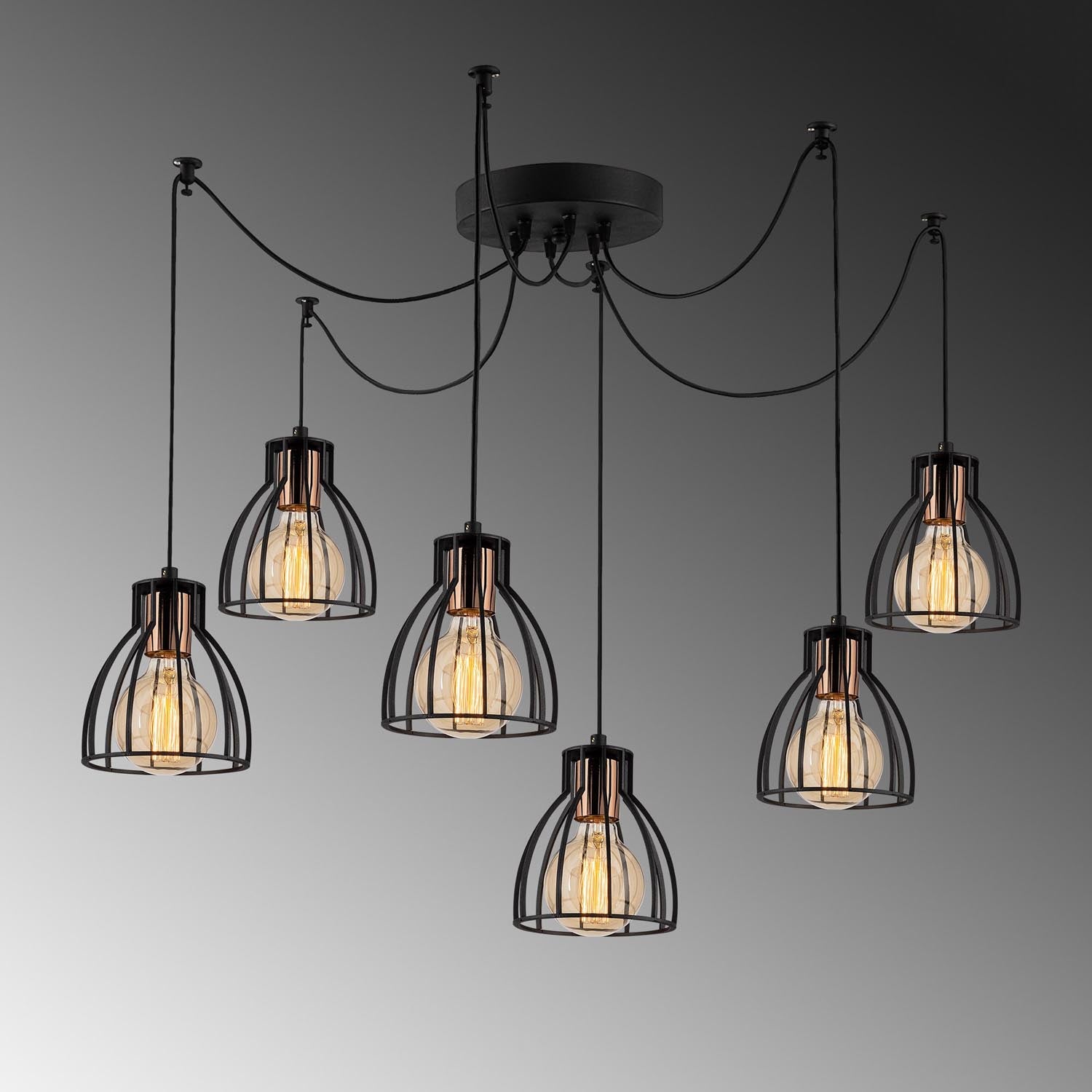 Kemah - N-1233 in Schwarz präsentiert im Onlineshop von KAQTU Design AG. Pendelleuchte ist von Opviq