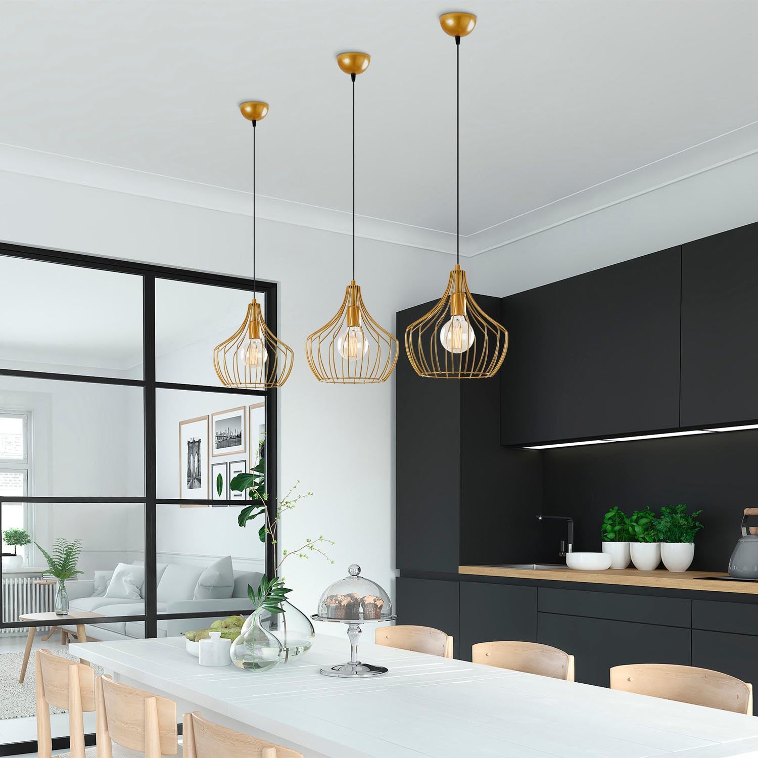 Mezopotamya - N-1279 in Gold präsentiert im Onlineshop von KAQTU Design AG. Pendelleuchte ist von Opviq