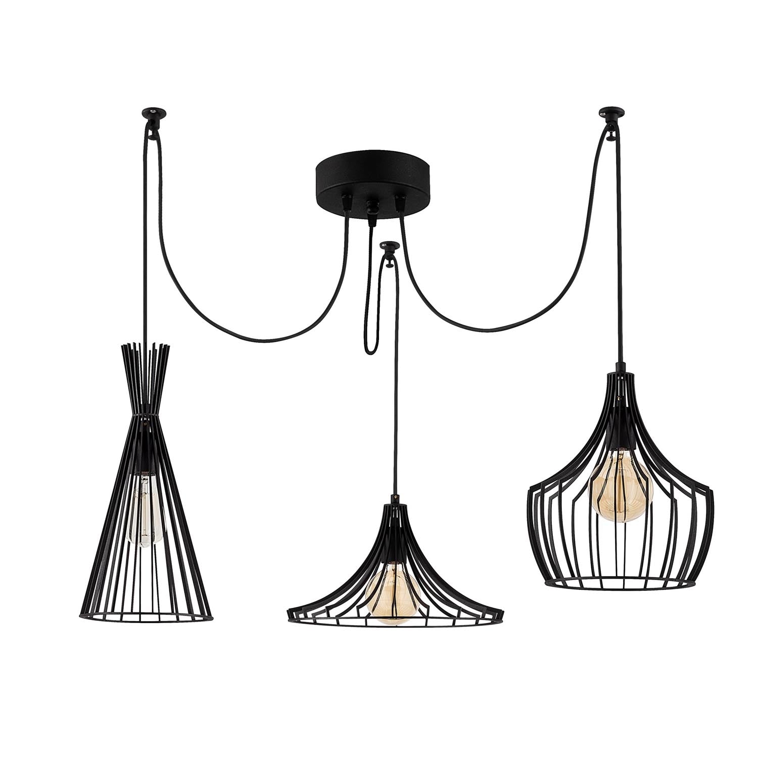 Mezopotamya - N-1291 in Schwarz präsentiert im Onlineshop von KAQTU Design AG. Pendelleuchte ist von Opviq