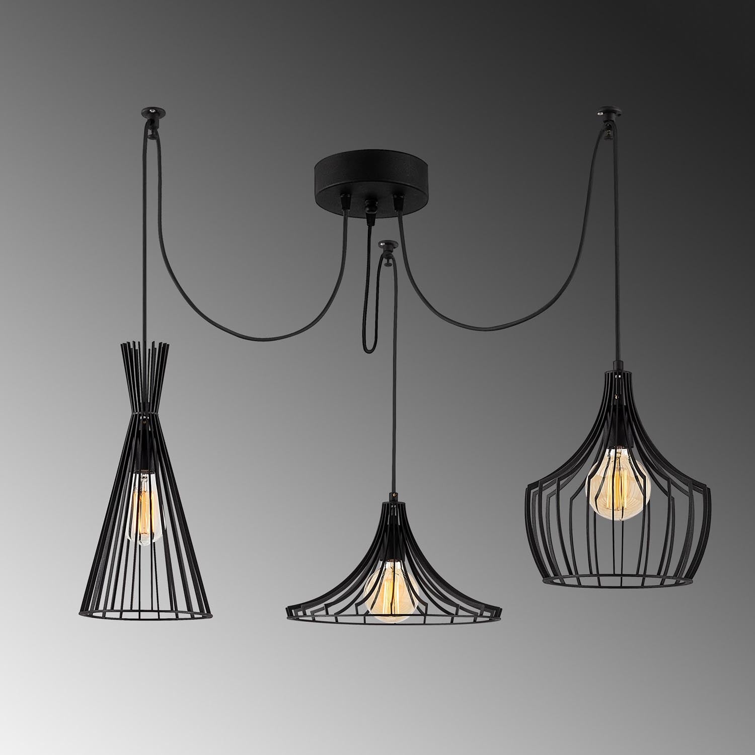 Mezopotamya - N-1291 in Schwarz präsentiert im Onlineshop von KAQTU Design AG. Pendelleuchte ist von Opviq