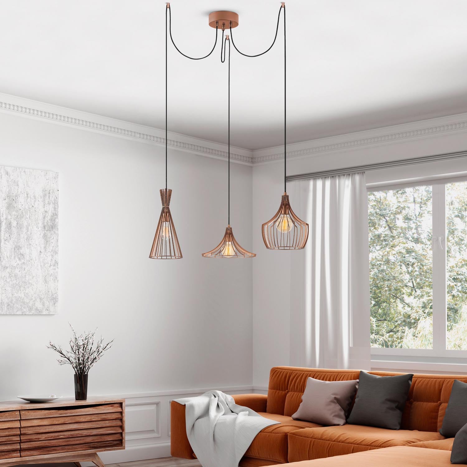 Mezopotamya - N-1292 in Kupfer präsentiert im Onlineshop von KAQTU Design AG. Pendelleuchte ist von Opviq