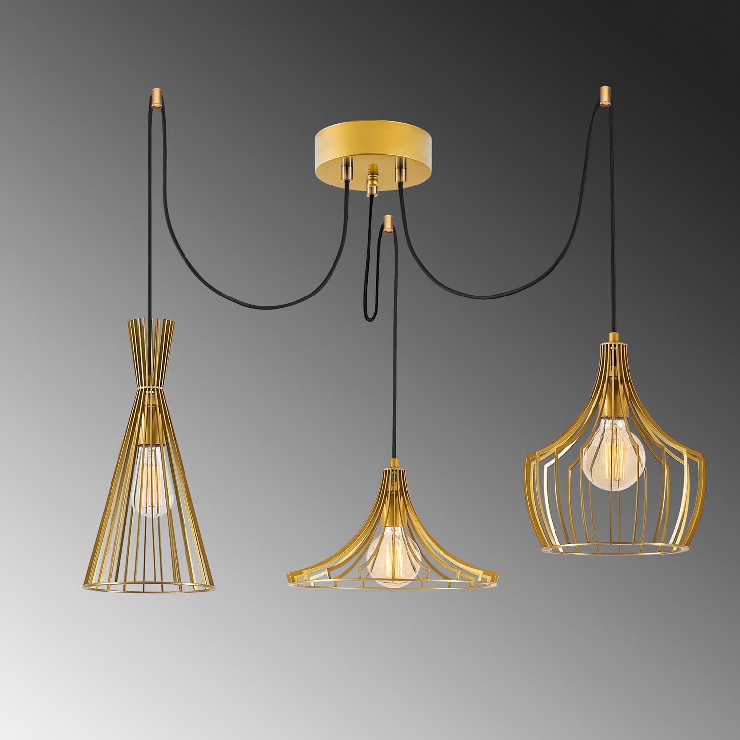 Mezopotamya - N-1293 in Gold präsentiert im Onlineshop von KAQTU Design AG. Pendelleuchte ist von Opviq