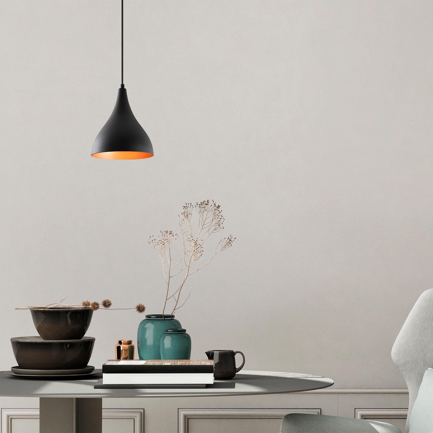 Berceste - N-1395 in Schwarz präsentiert im Onlineshop von KAQTU Design AG. Pendelleuchte ist von Opviq