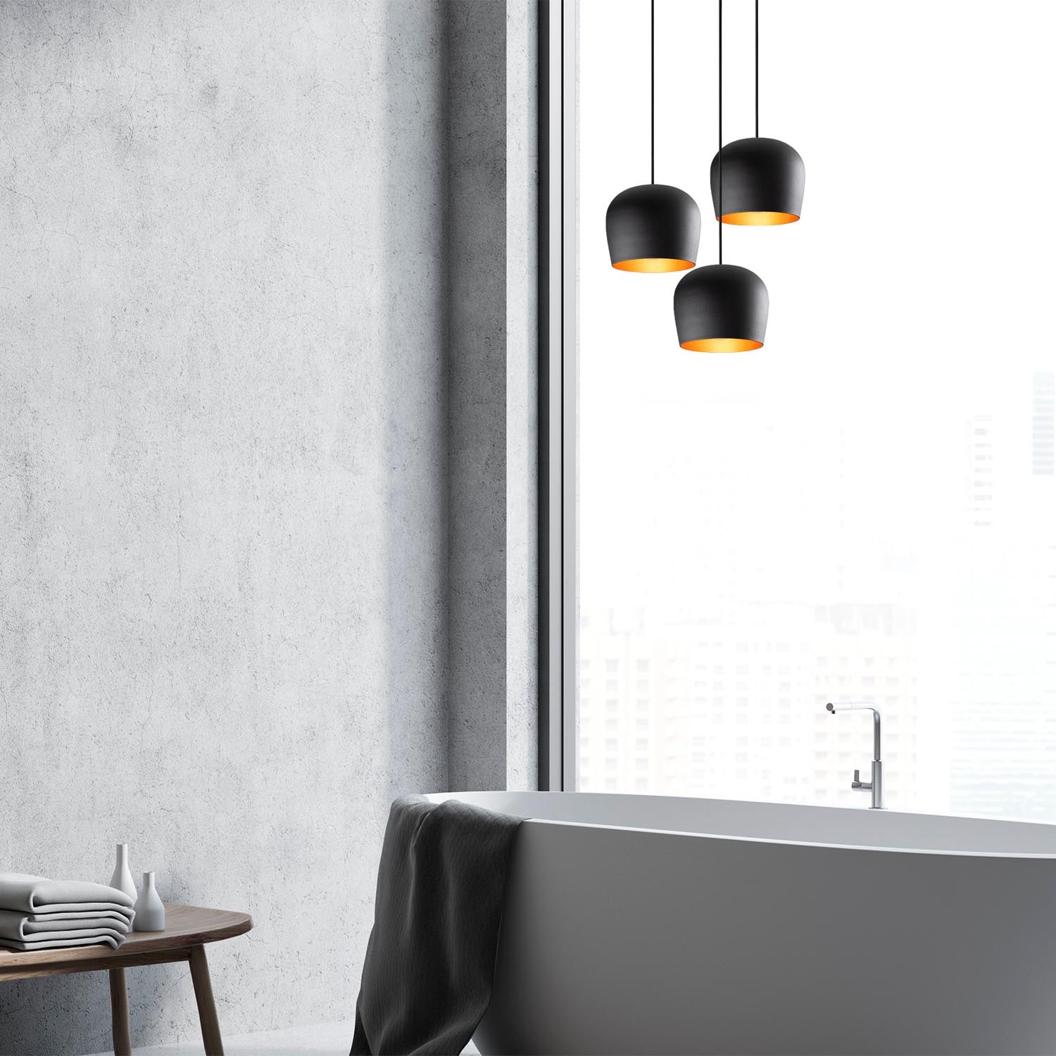 Berceste - N-1413 in Schwarz präsentiert im Onlineshop von KAQTU Design AG. Pendelleuchte ist von Opviq