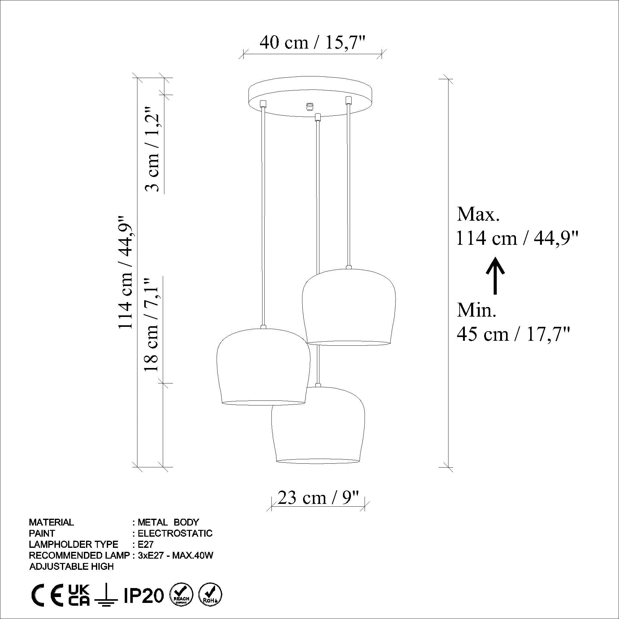 Berceste - N-1413 in Schwarz präsentiert im Onlineshop von KAQTU Design AG. Pendelleuchte ist von Opviq