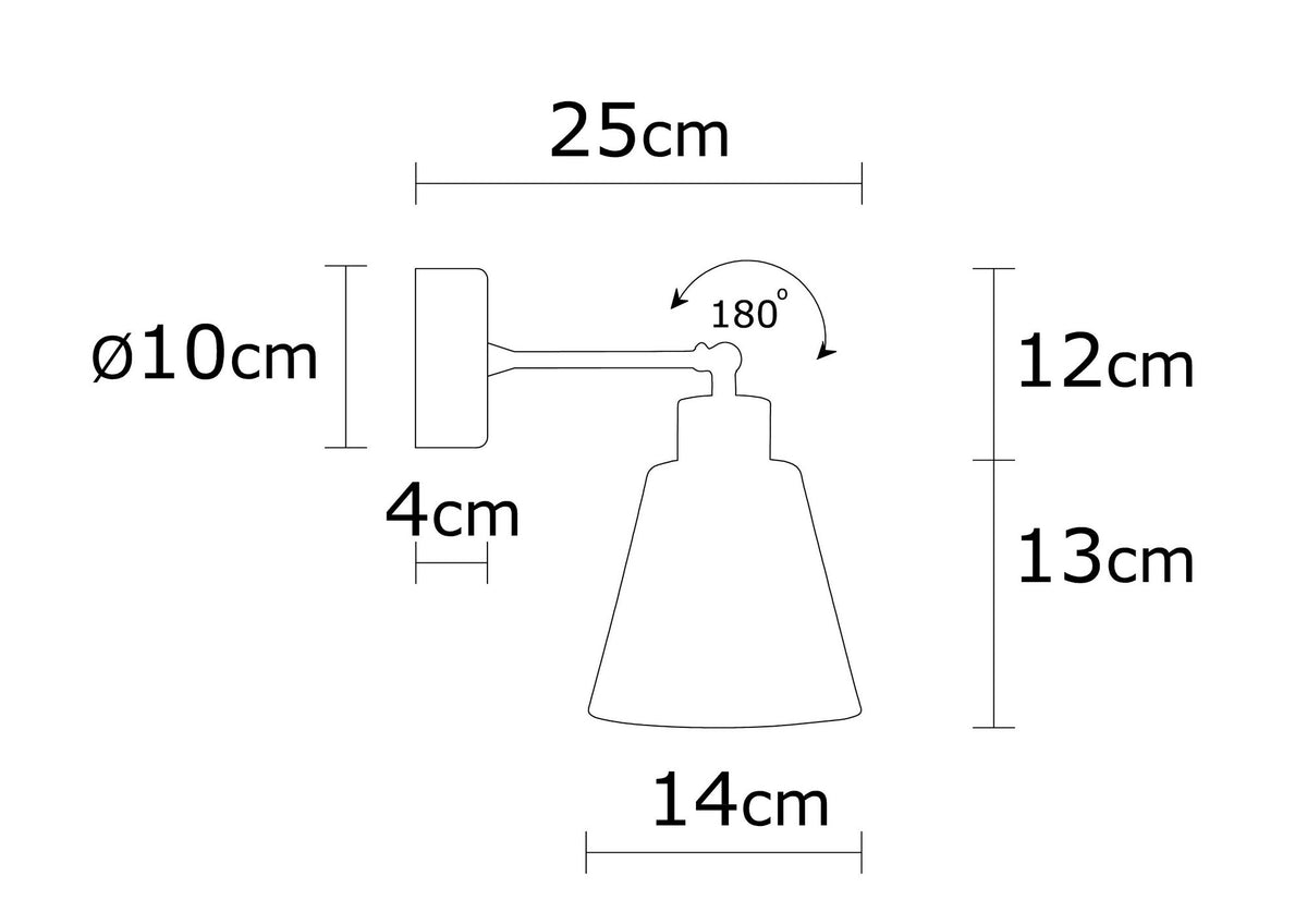 Manavgat Wandleuchte - Kupfer in Kupfer präsentiert im Onlineshop von KAQTU Design AG. Wandleuchte ist von Opviq