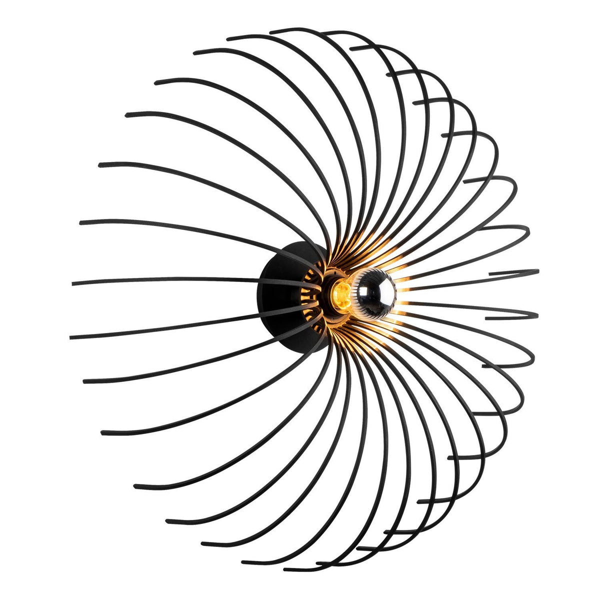 Aspendos Wandleuchte - Schwarz in Schwarz präsentiert im Onlineshop von KAQTU Design AG. Wandleuchte ist von Opviq