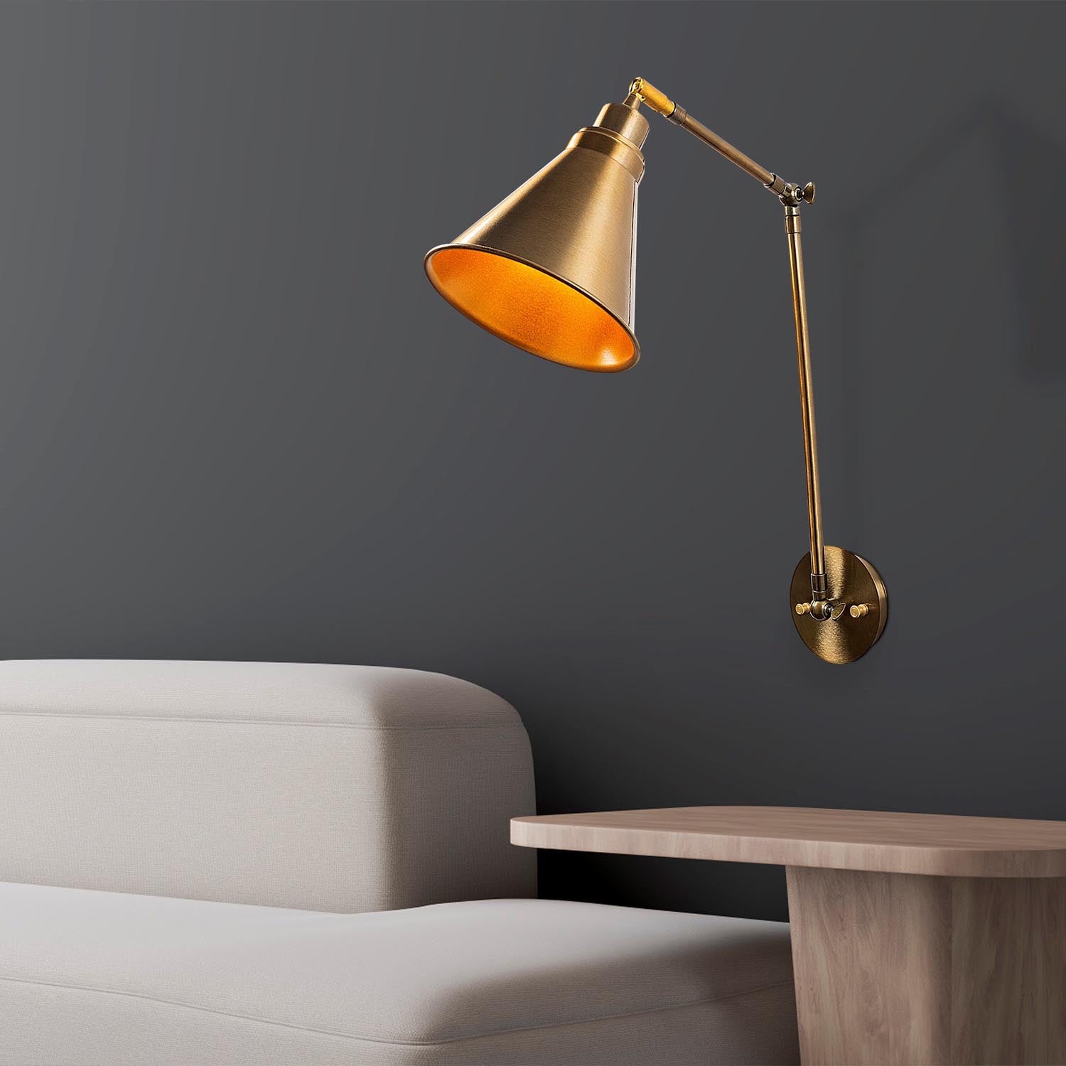Berceste - N-683 in Vintage präsentiert im Onlineshop von KAQTU Design AG. Wandleuchte ist von Opviq