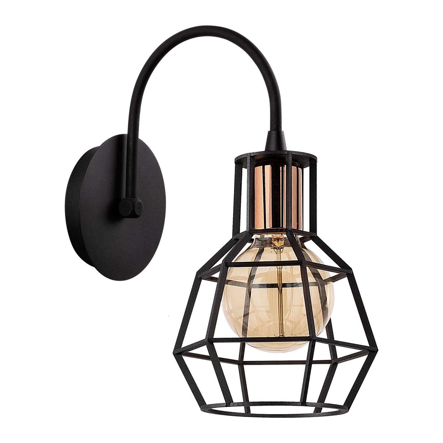 Kapadokya - N-1160 in Schwarz
 Bronze präsentiert im Onlineshop von KAQTU Design AG. Wandleuchte ist von Opviq