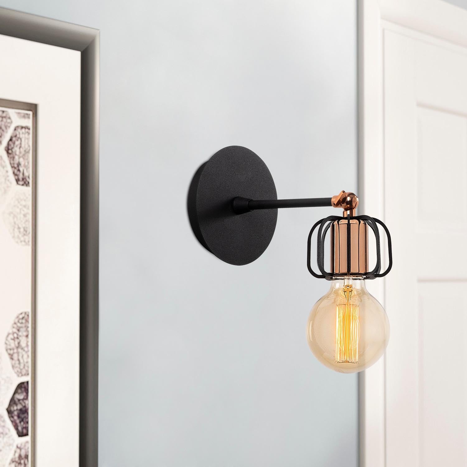 Demre - N-1206 in Schwarz präsentiert im Onlineshop von KAQTU Design AG. Wandleuchte ist von Opviq