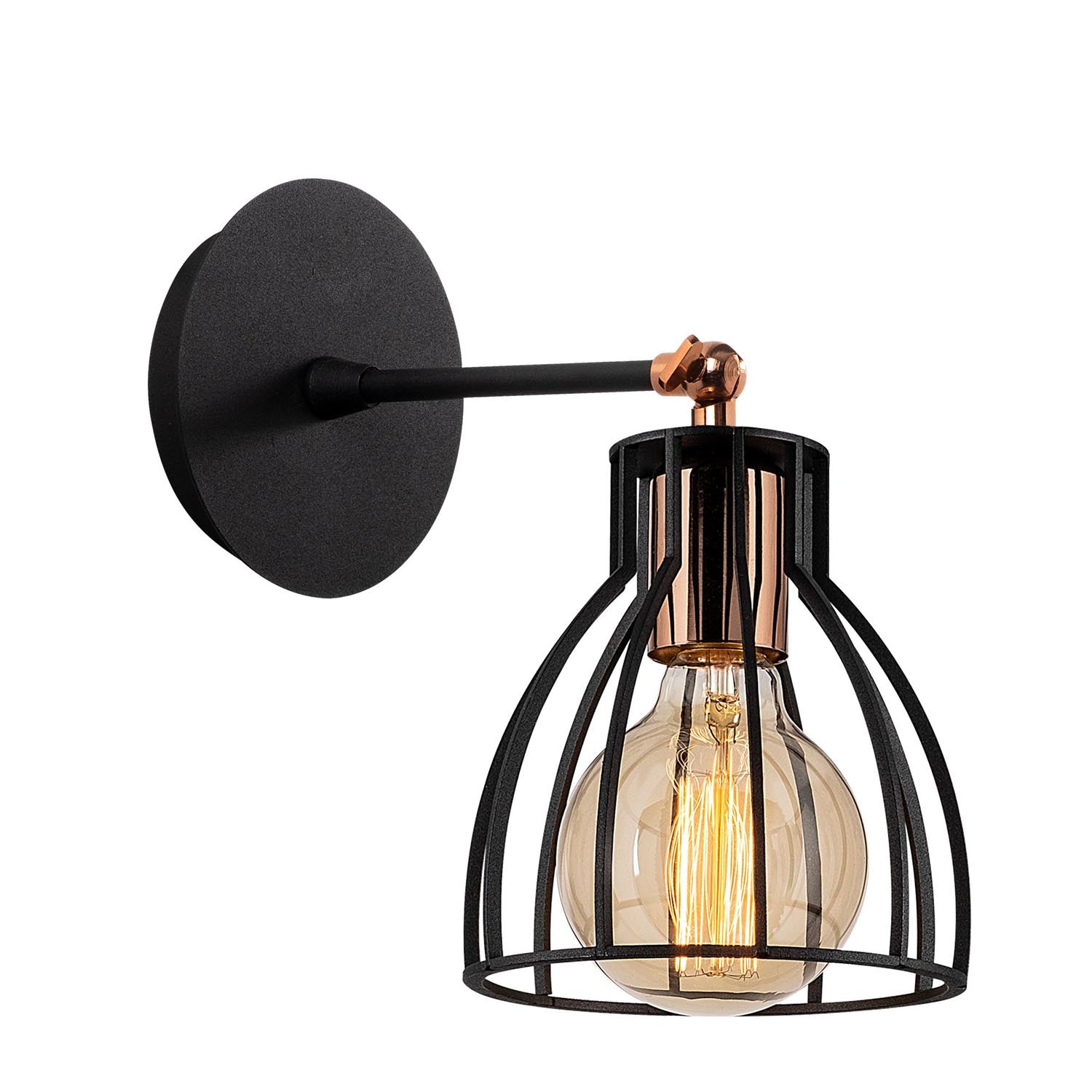 Kemah - N-1238 in Schwarz
 Bronze präsentiert im Onlineshop von KAQTU Design AG. Wandleuchte ist von Opviq