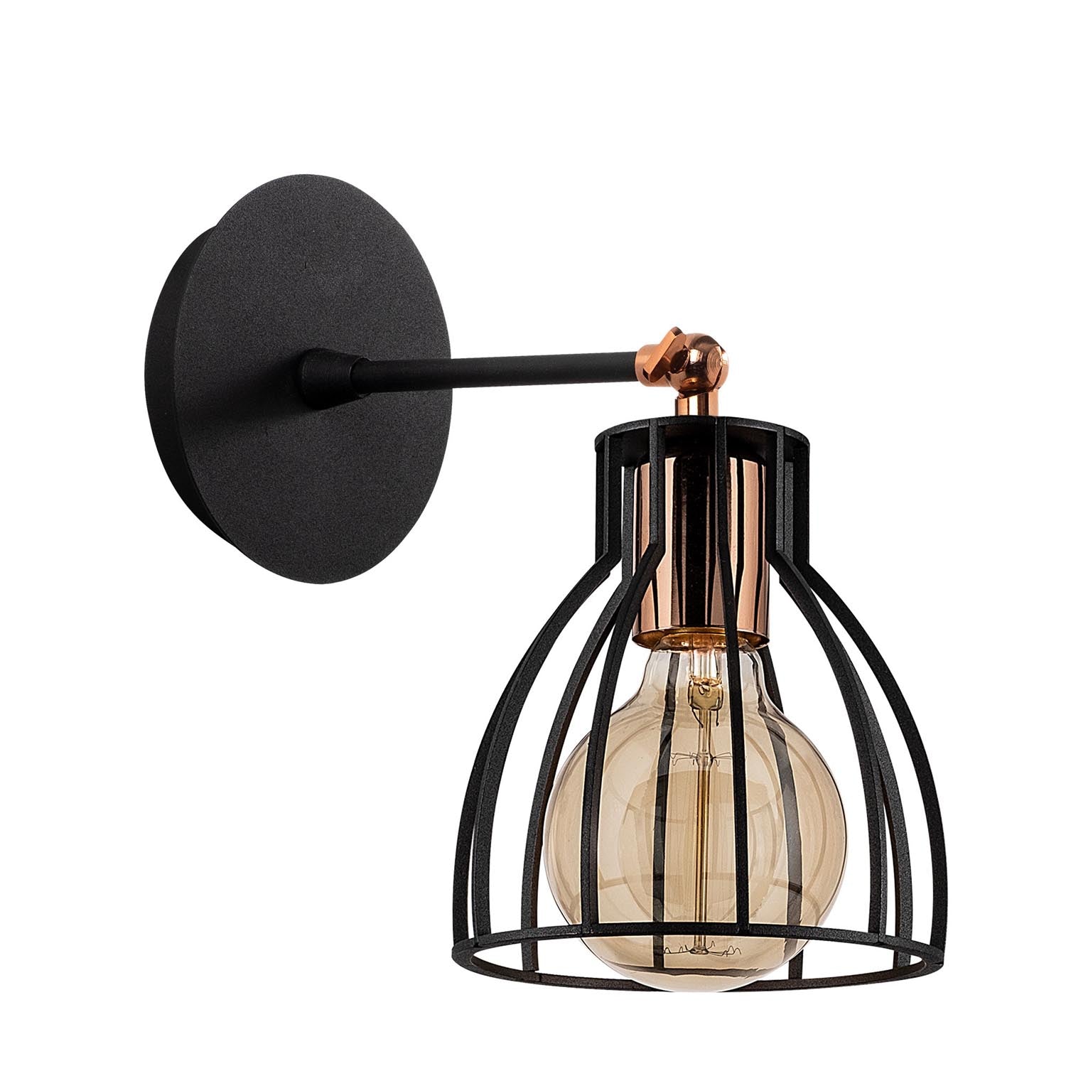 Kemah - N-1238 in Schwarz
 Bronze präsentiert im Onlineshop von KAQTU Design AG. Wandleuchte ist von Opviq
