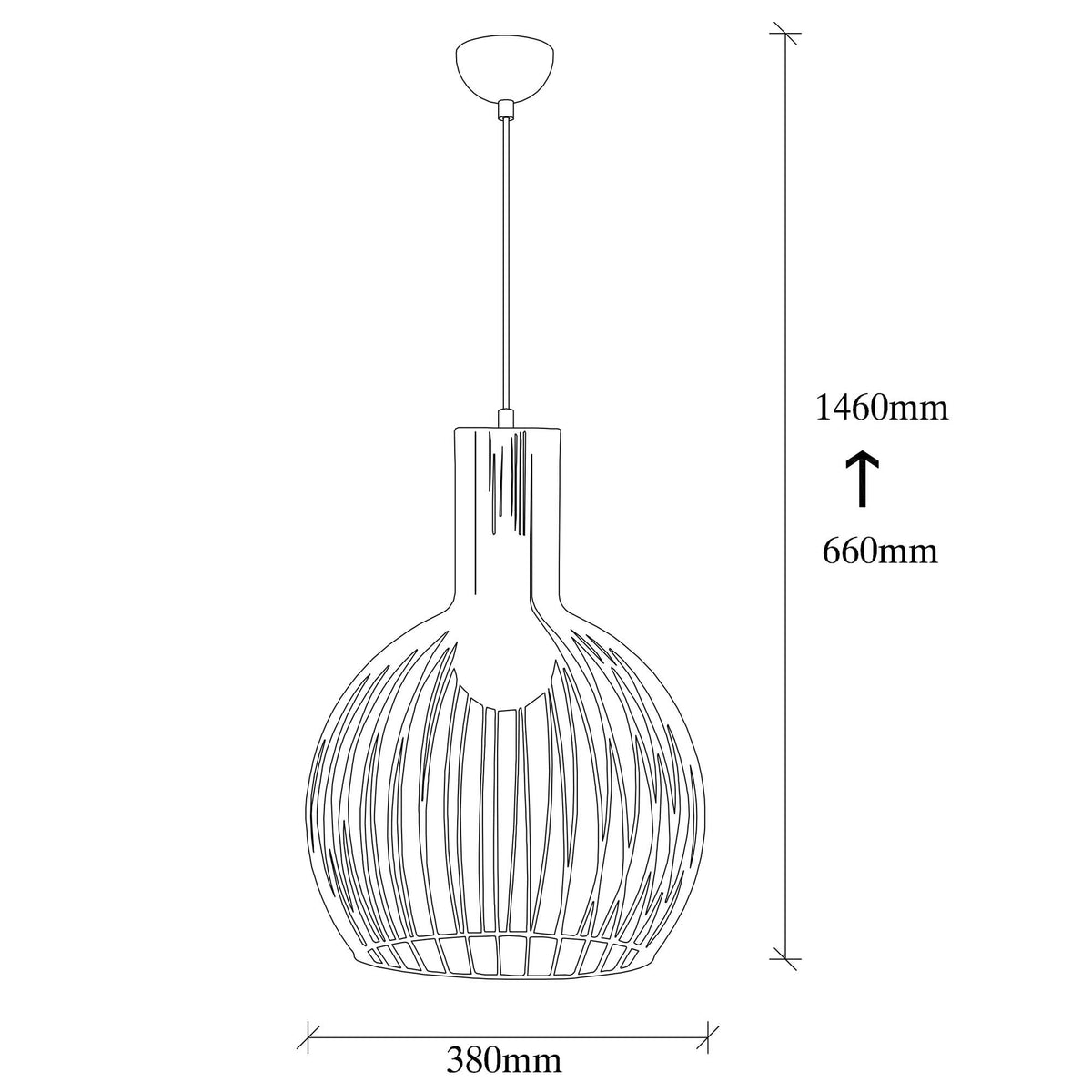 Fellini Pendellampe - Schwarz in Schwarz präsentiert im Onlineshop von KAQTU Design AG. Pendelleuchte ist von Opviq