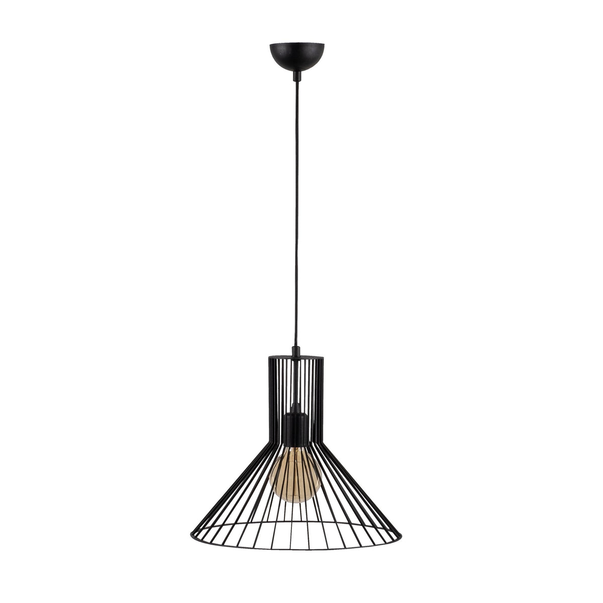 Fellini Pendellampe - Schwarz in Schwarz präsentiert im Onlineshop von KAQTU Design AG. Pendelleuchte ist von Opviq