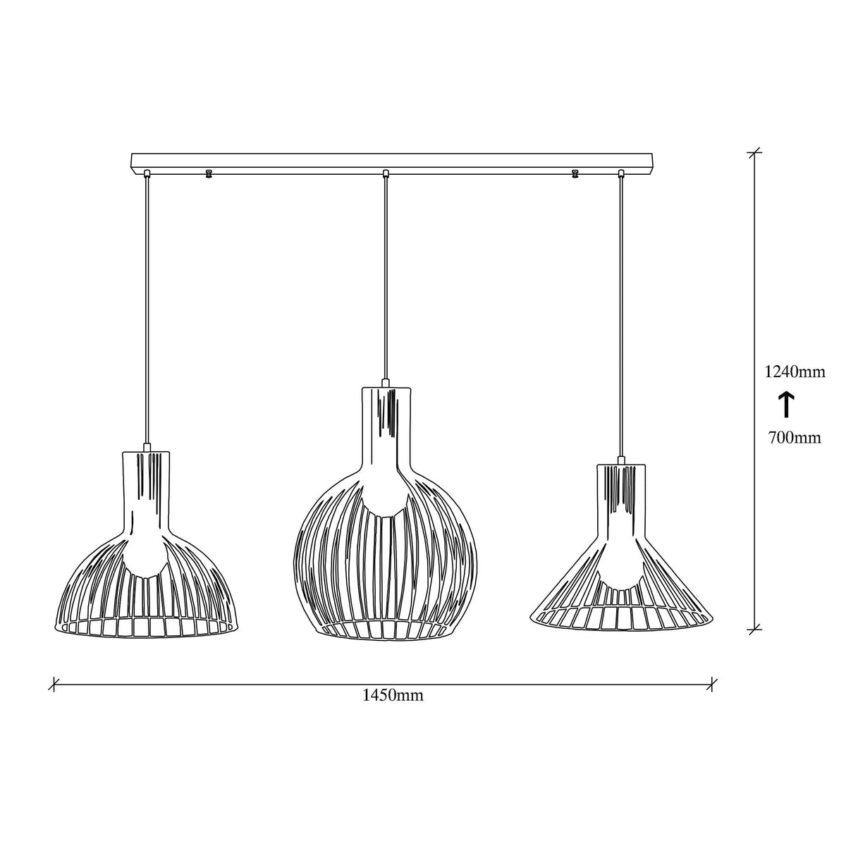 Fellini Pendellampe - Schwarz in Schwarz präsentiert im Onlineshop von KAQTU Design AG. Pendelleuchte ist von Opviq