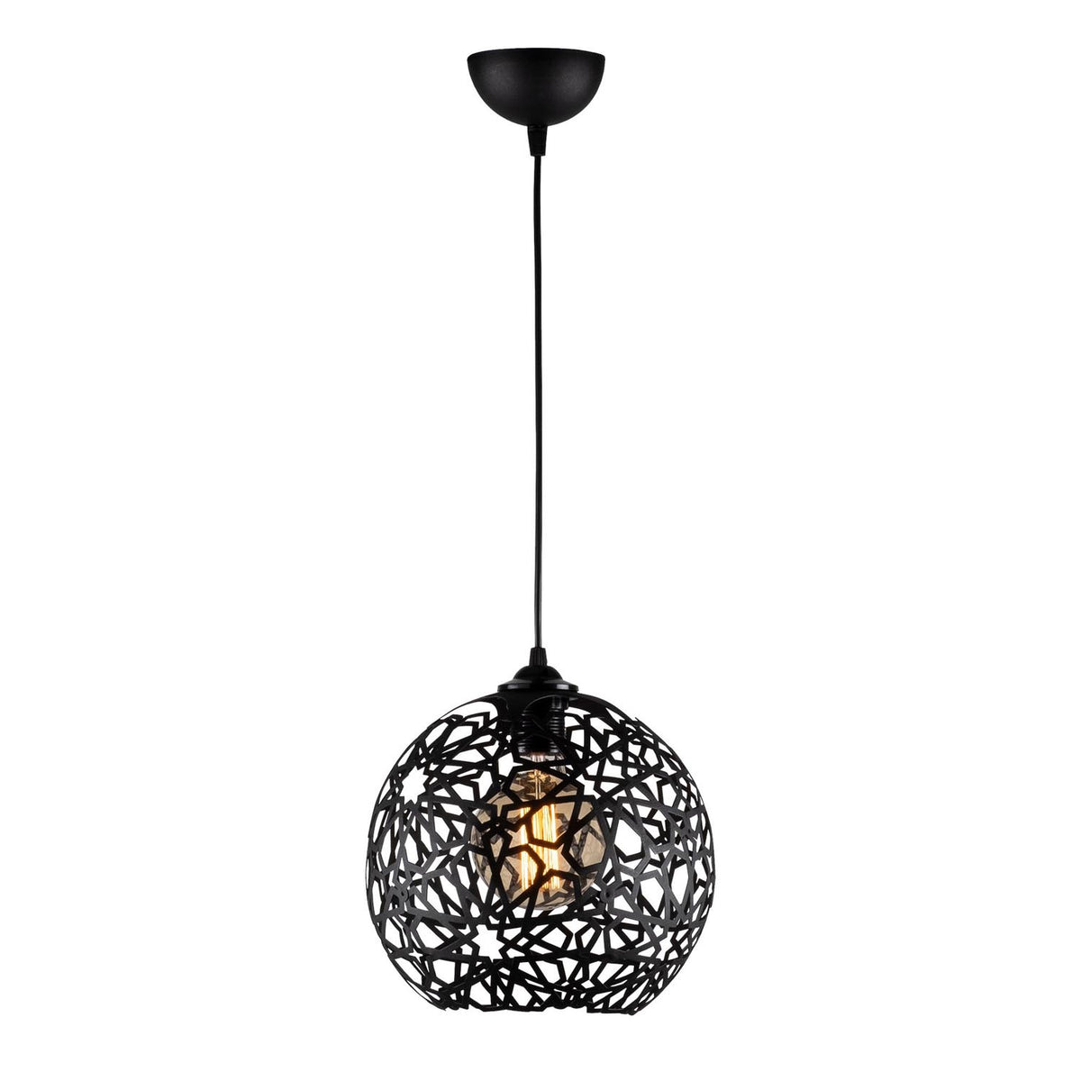 Fellini Pendellampe - Schwarz in Schwarz präsentiert im Onlineshop von KAQTU Design AG. Pendelleuchte ist von Opviq