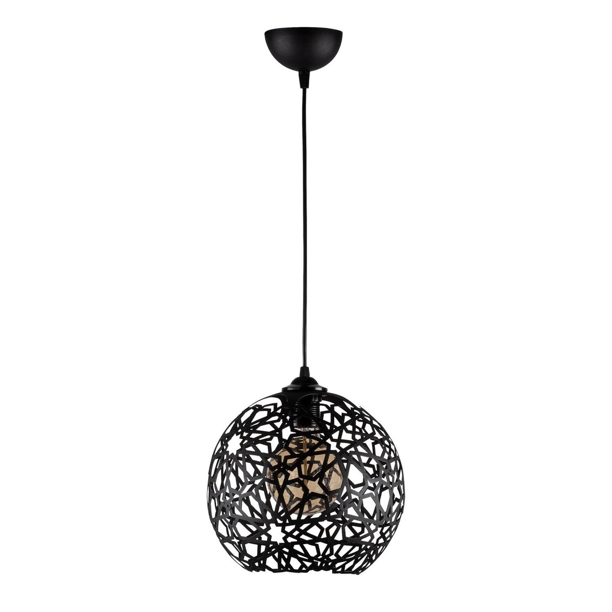 Fellini Pendellampe - Schwarz in Schwarz präsentiert im Onlineshop von KAQTU Design AG. Pendelleuchte ist von Opviq