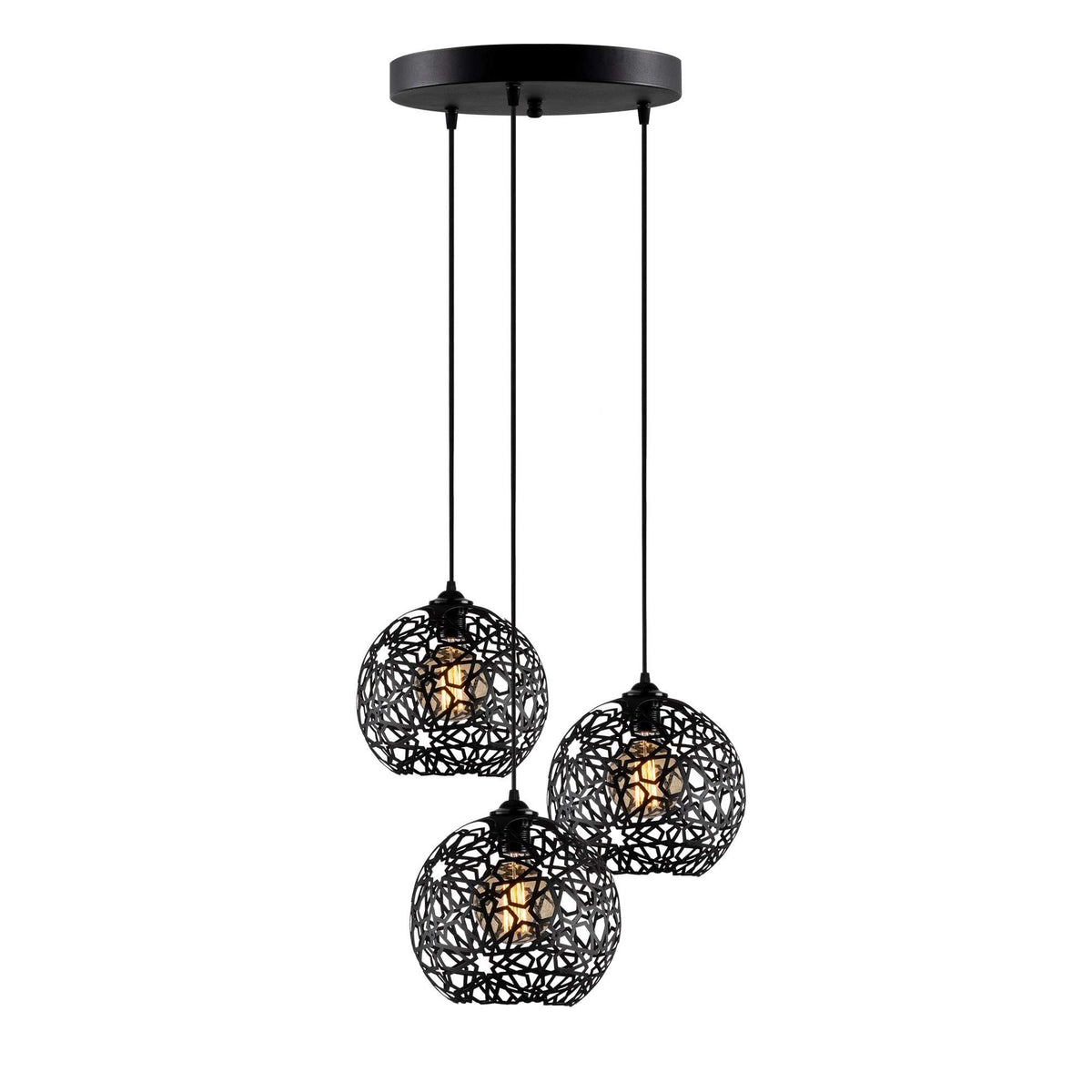 Fellini Pendellampe - Schwarz in Schwarz präsentiert im Onlineshop von KAQTU Design AG. Pendelleuchte ist von Opviq