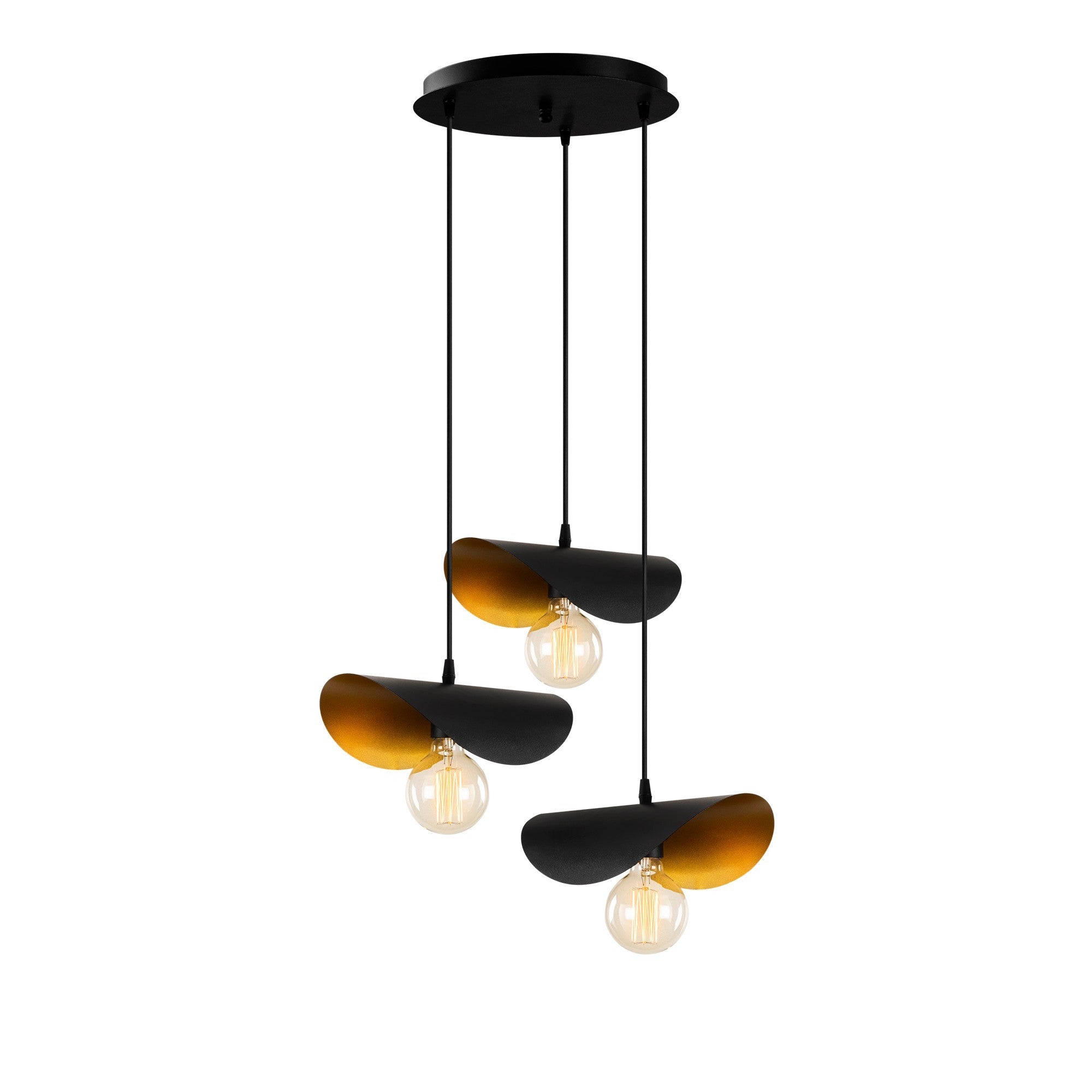 Sivani - MR - 966 in Schwarz Gold präsentiert im Onlineshop von KAQTU Design AG. Pendelleuchte ist von Opviq