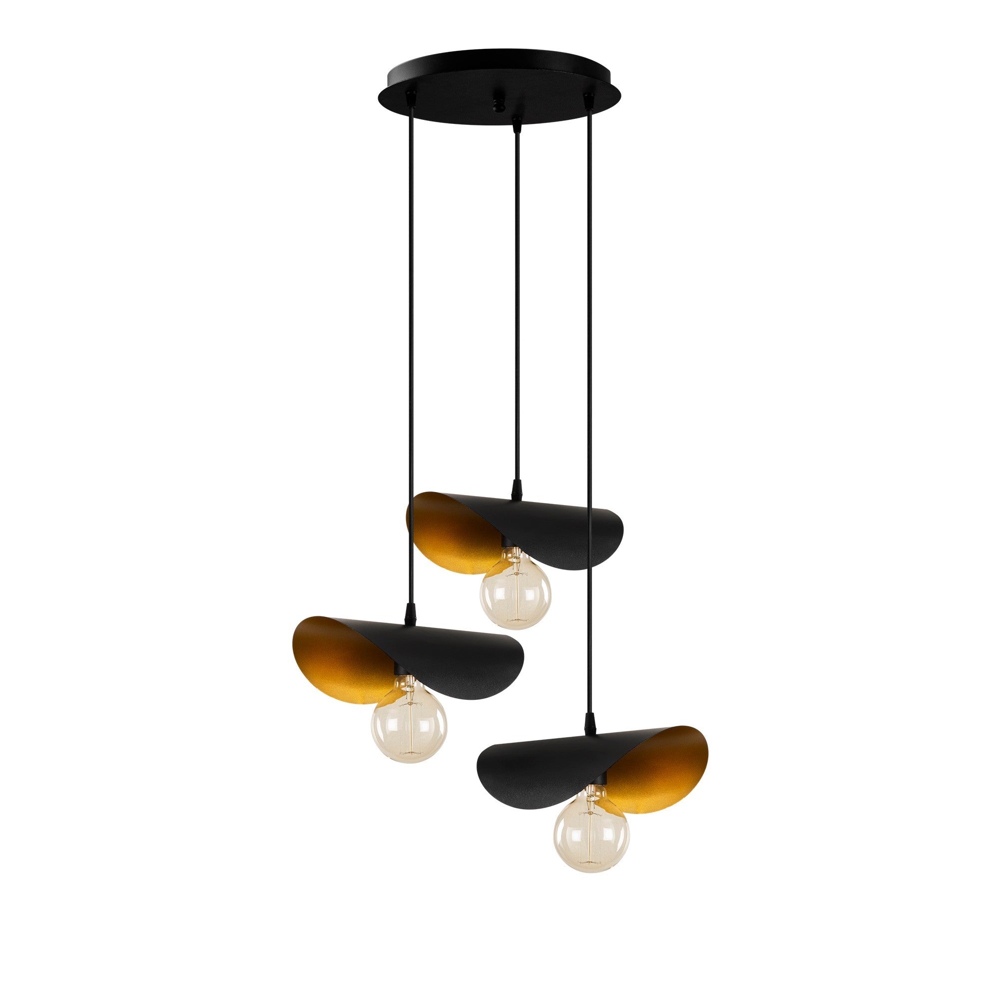 Sivani - MR - 966 in Schwarz Gold präsentiert im Onlineshop von KAQTU Design AG. Pendelleuchte ist von Opviq