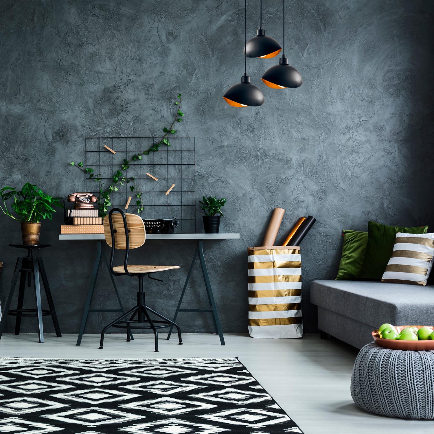 Sivani - MR - 986 in Schwarz präsentiert im Onlineshop von KAQTU Design AG. Pendelleuchte ist von Opviq
