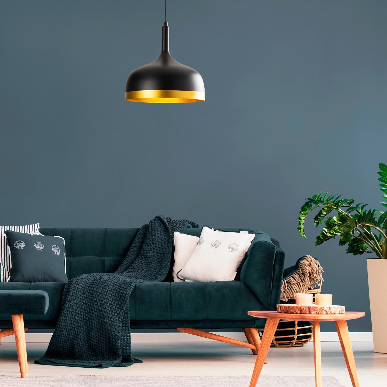 Sivani - MR - 826 in Schwarz Gold präsentiert im Onlineshop von KAQTU Design AG. Pendelleuchte ist von Opviq