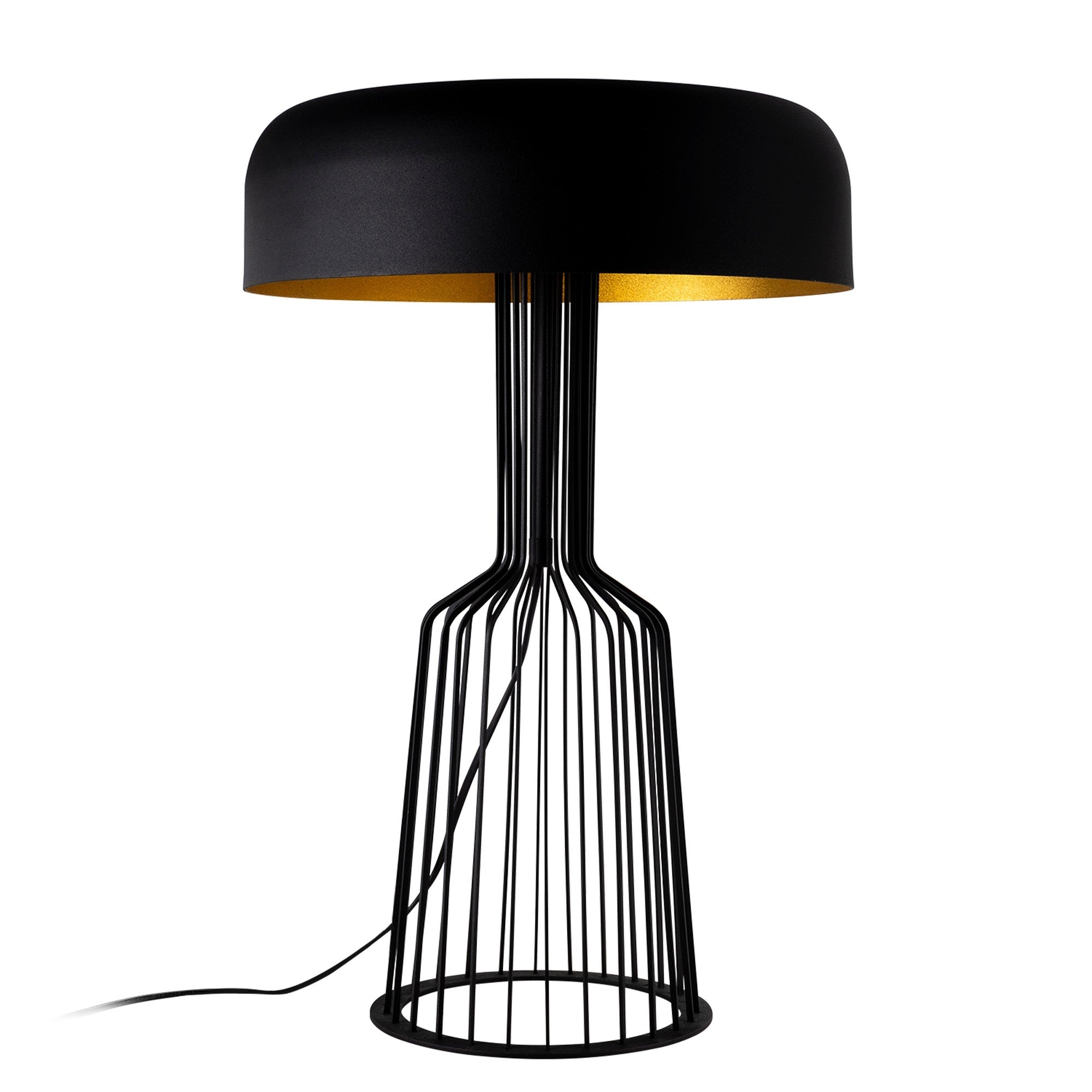 Fellini - MR-123 in Schwarz Gold präsentiert im Onlineshop von KAQTU Design AG. Tischleuchte ist von Opviq