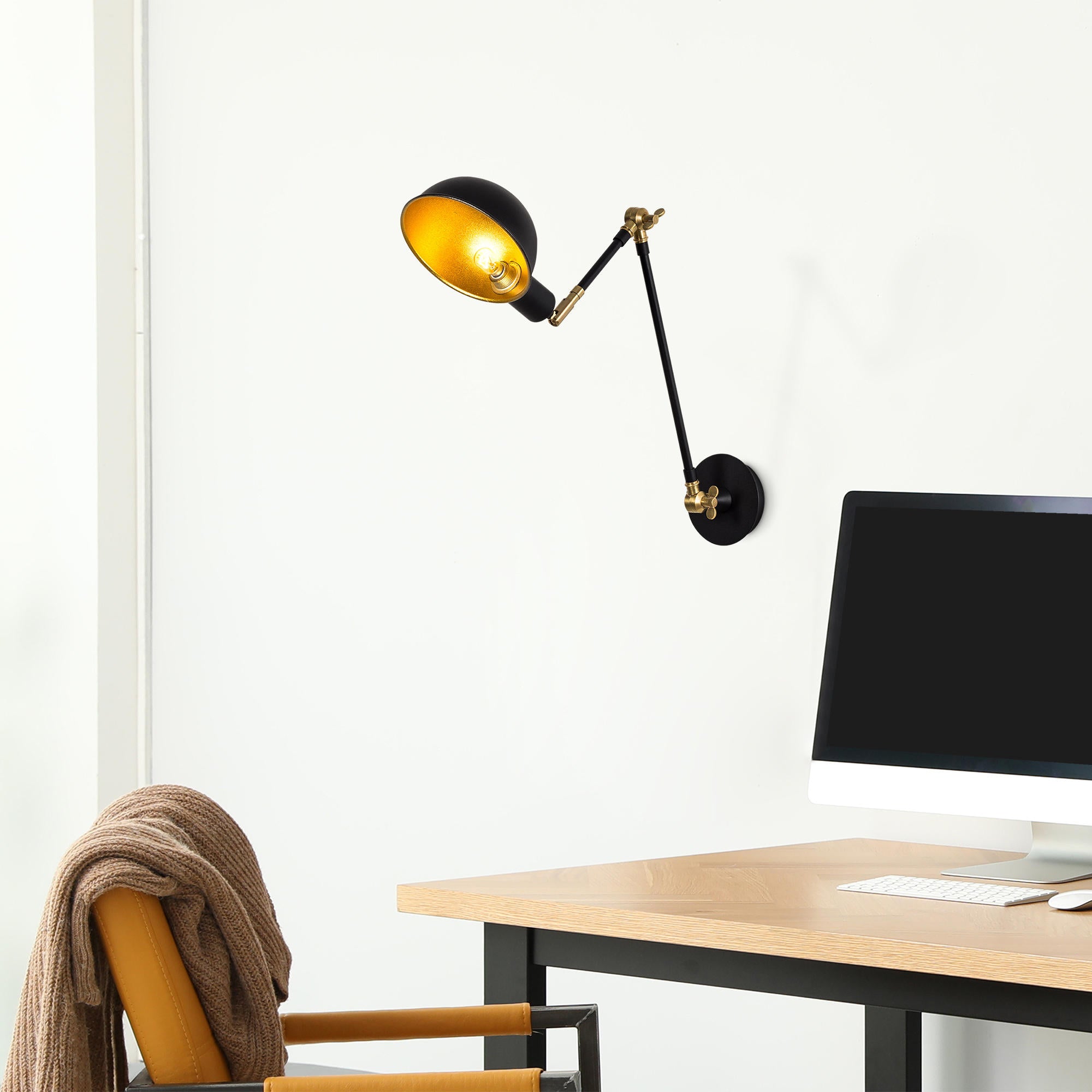 Sivani - MR-658 in Schwarz Gold präsentiert im Onlineshop von KAQTU Design AG. Wandleuchte ist von Opviq
