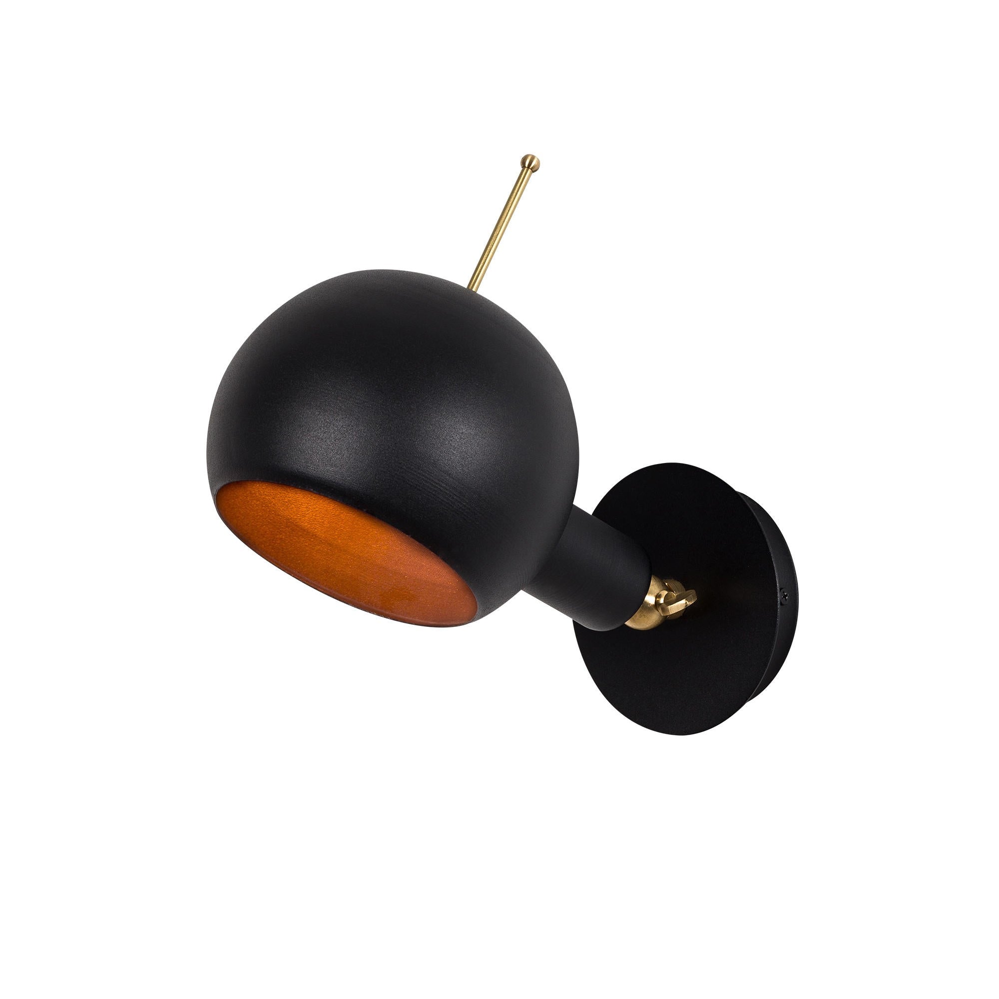Sivani - MR-660 in Schwarz
 Kupfer präsentiert im Onlineshop von KAQTU Design AG. Wandleuchte ist von Opviq