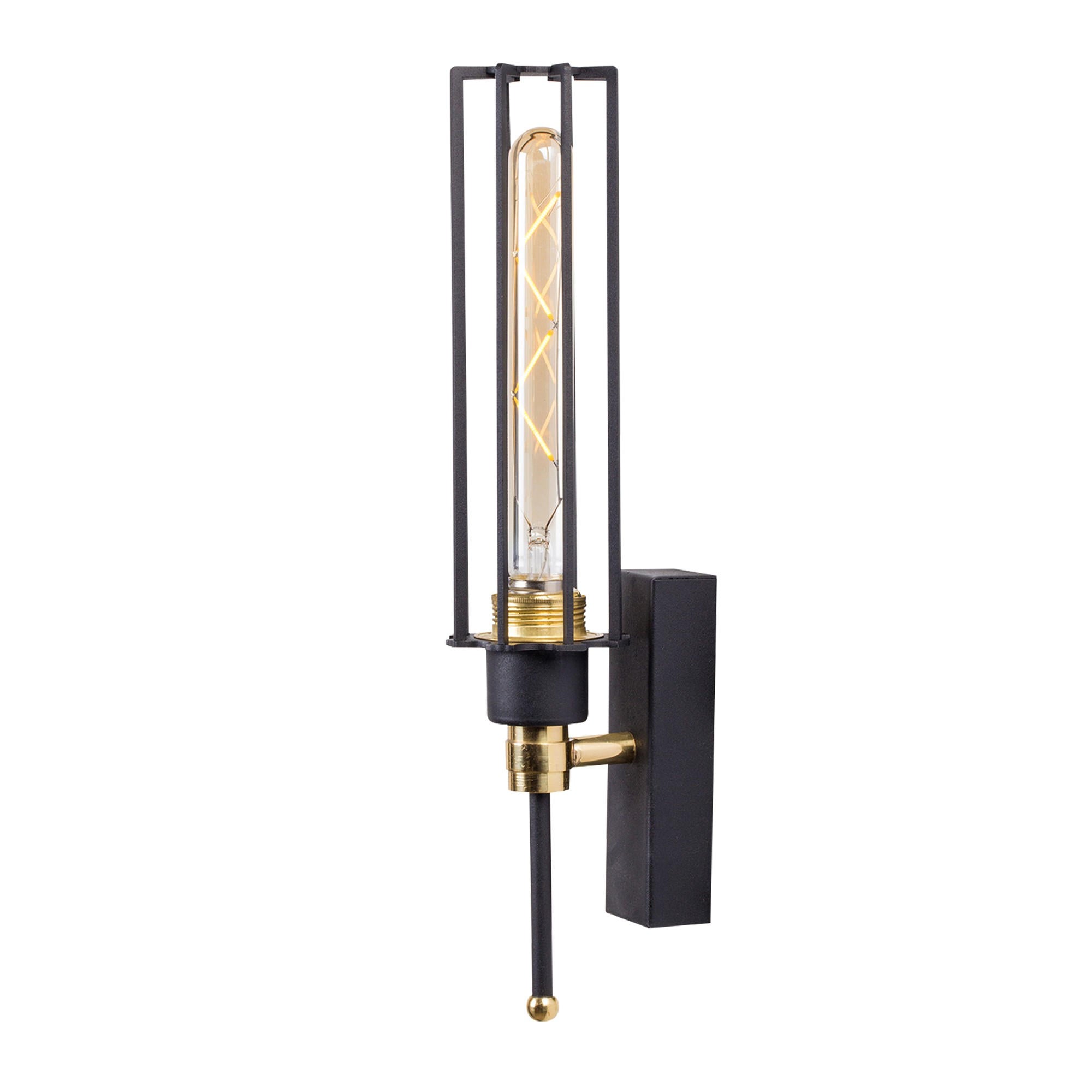 Fellini - MR - 876 in Schwarz Gold präsentiert im Onlineshop von KAQTU Design AG. Wandleuchte ist von Opviq