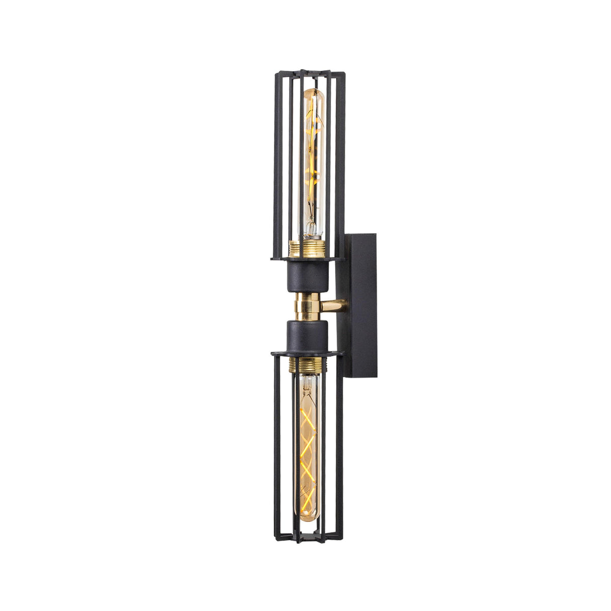 Fellini Wandleuchte - Schwarz Gold in Schwarz Gold präsentiert im Onlineshop von KAQTU Design AG. Wandleuchte ist von Opviq