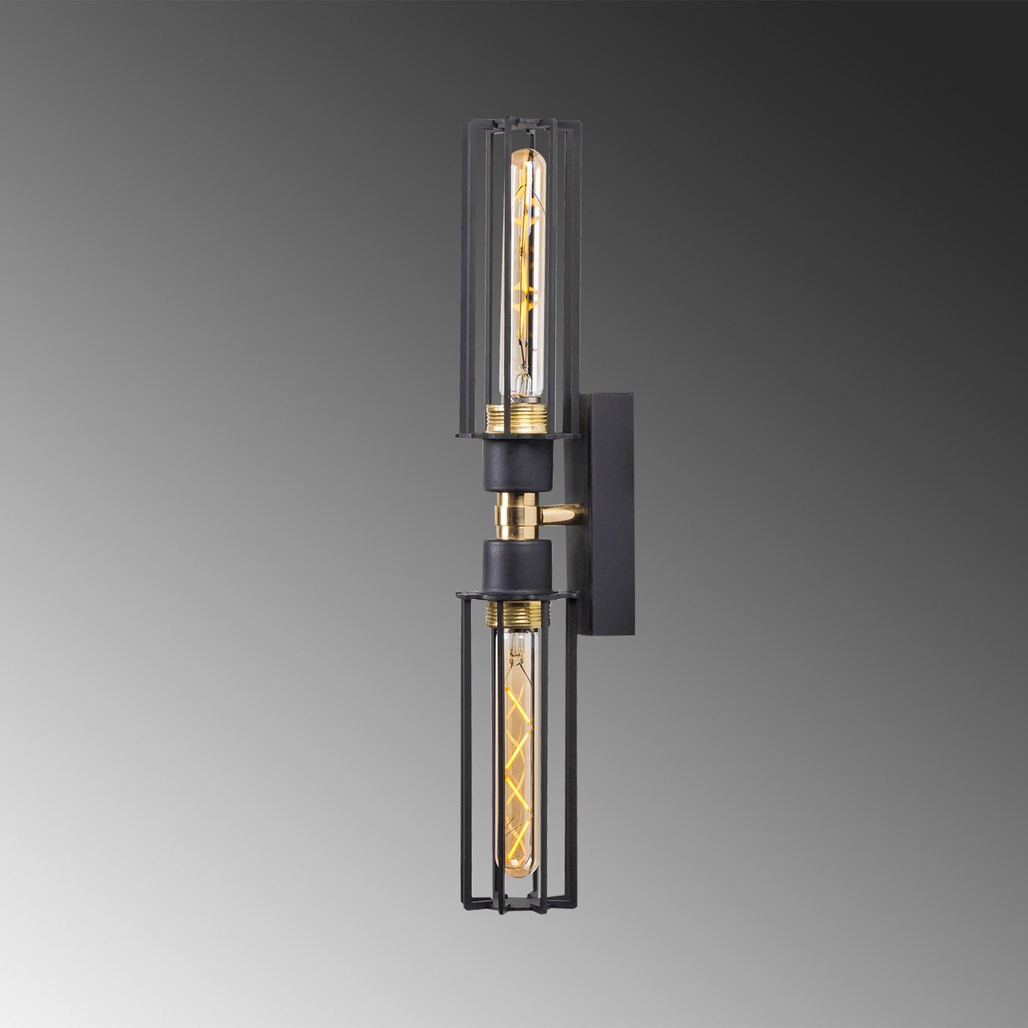 Fellini - MR - 879 in Schwarz Gold präsentiert im Onlineshop von KAQTU Design AG. Wandleuchte ist von Opviq