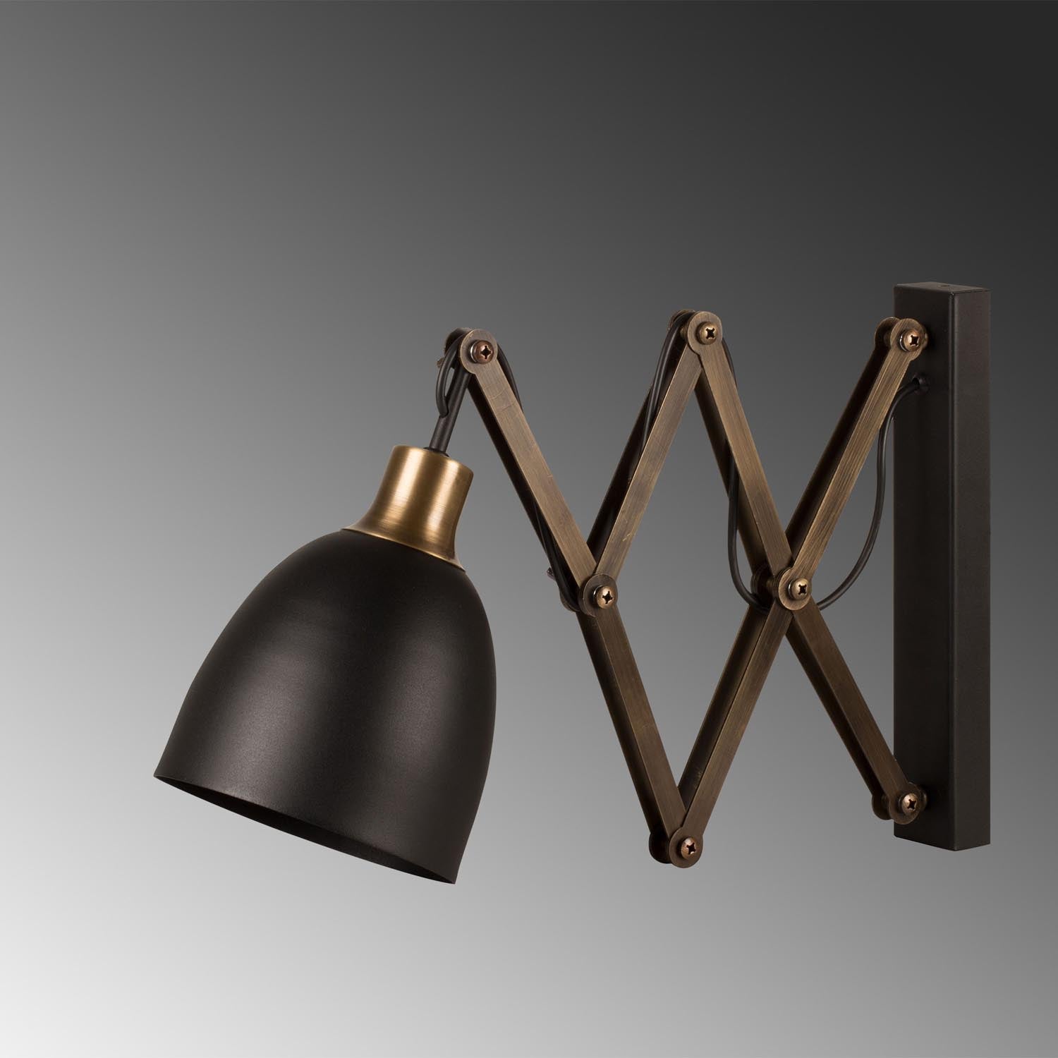 Sivani - MR - 725 in Schwarz Vintage präsentiert im Onlineshop von KAQTU Design AG. Wandleuchte ist von Opviq