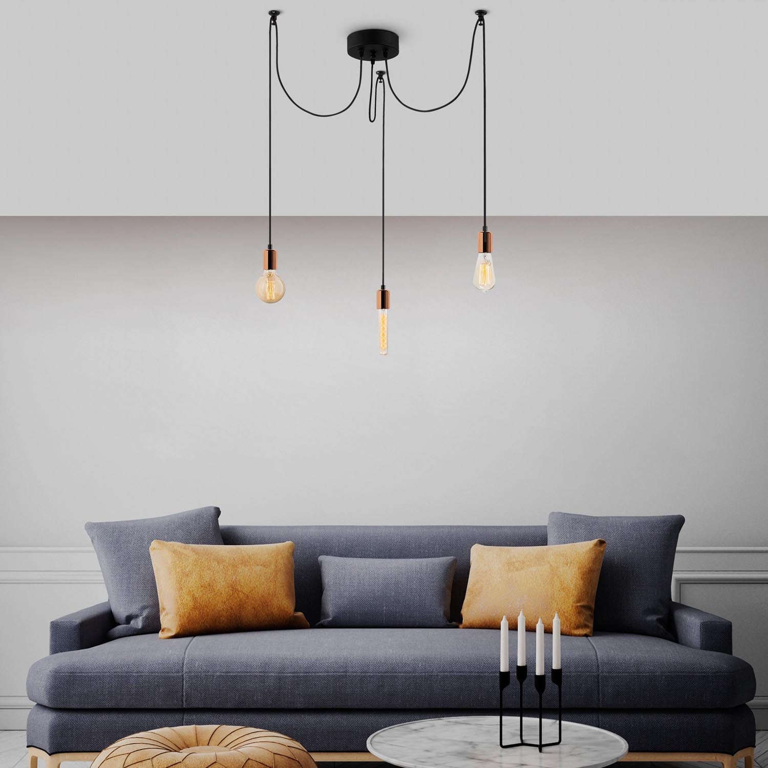 Kabluni - MR - 915 in Kupfer präsentiert im Onlineshop von KAQTU Design AG. Pendelleuchte ist von Opviq