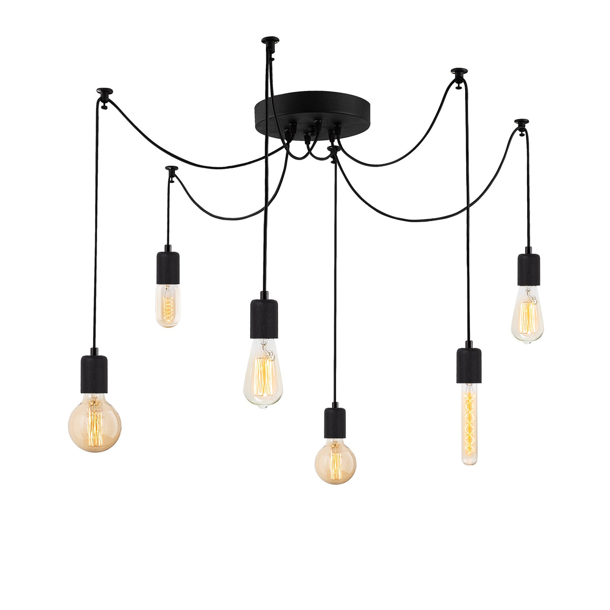 Kabluni Pendellampe - Schwarz in Schwarz präsentiert im Onlineshop von KAQTU Design AG. Pendelleuchte ist von Opviq